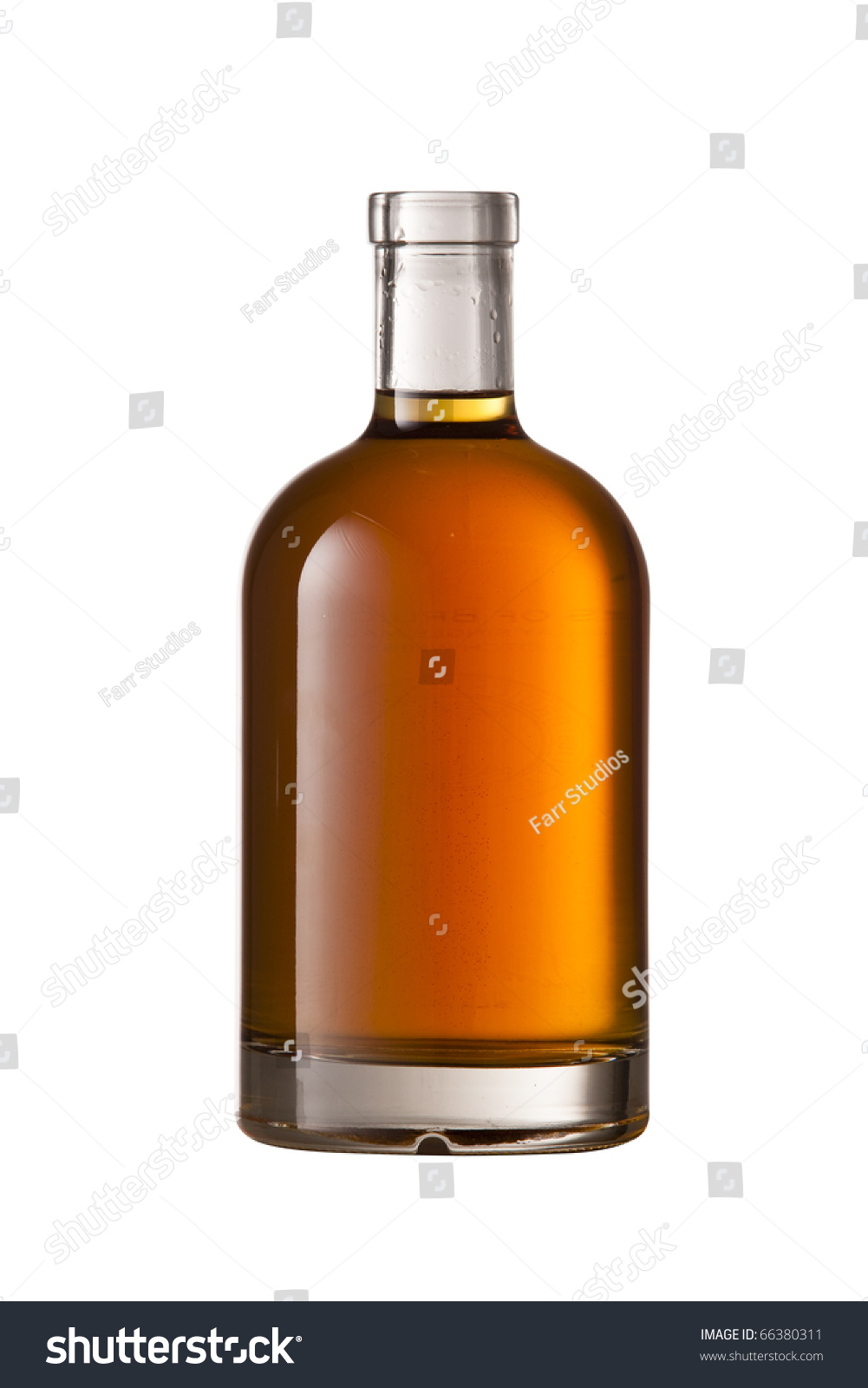 Beautiful Whisky Bottle On White Background Stock Photo 66380311 