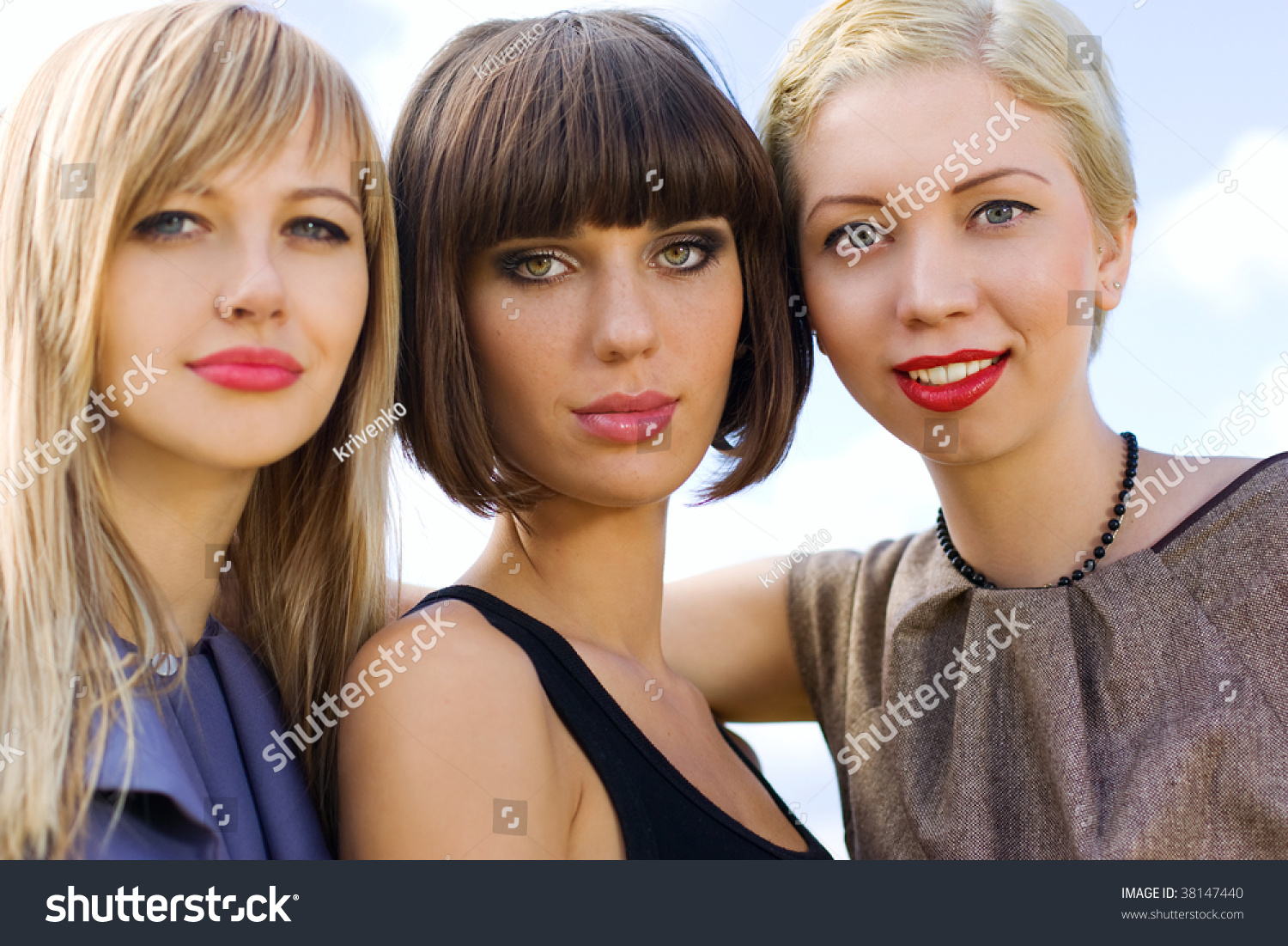 Beautiful Women, Girl Group Shot. Stock Photo 38147440 : Shutterstock