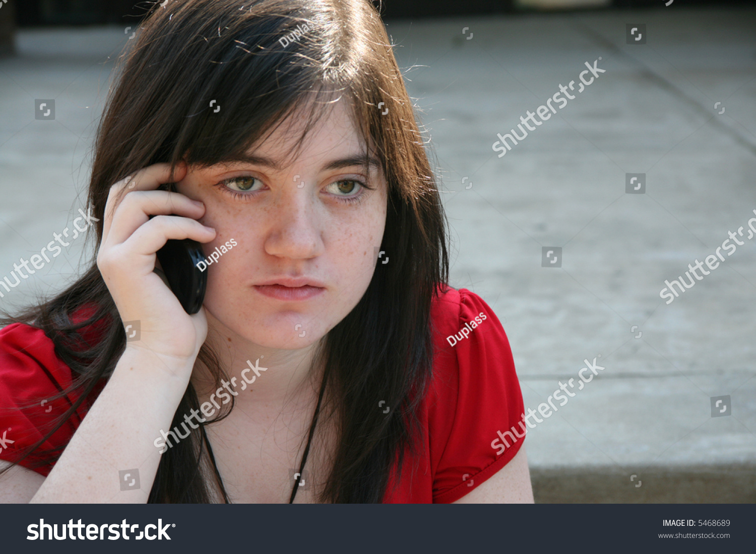 Beautiful 14 Year Old Girl On Stock Photo 5468689 Shutterstock