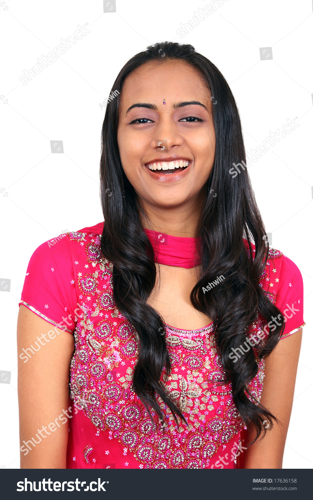 Beautiful Young Indian Girl Smiling. Stock Photo 17636158 : Shutterstock