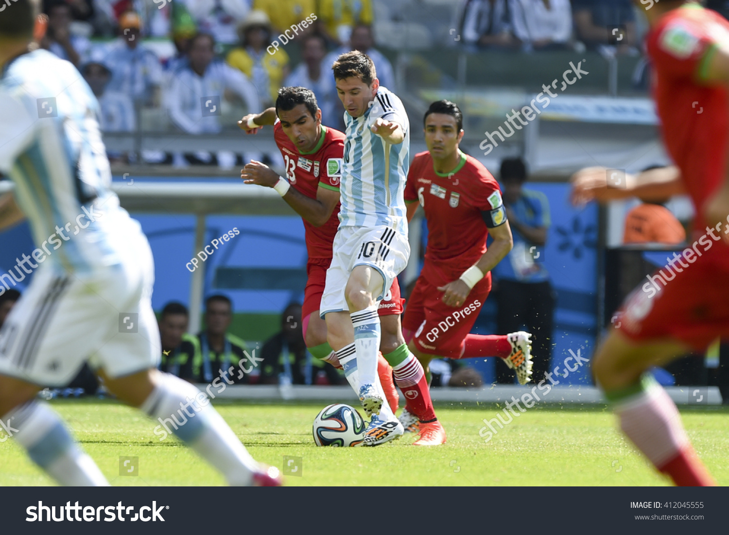 Belo Horizonte Brazil June 21 2014 Lionel MESSI of Argentina during the FIFA 2014 World Cup Argentina is facing Iran in the Group F at Minerao Stadium Belo Horizonte Brazil June 21 2014 Lionel MESSI of Argentina during the FIFA 2014 World Cup Argentina is facing Iran in the Group F at Minerao Stadium