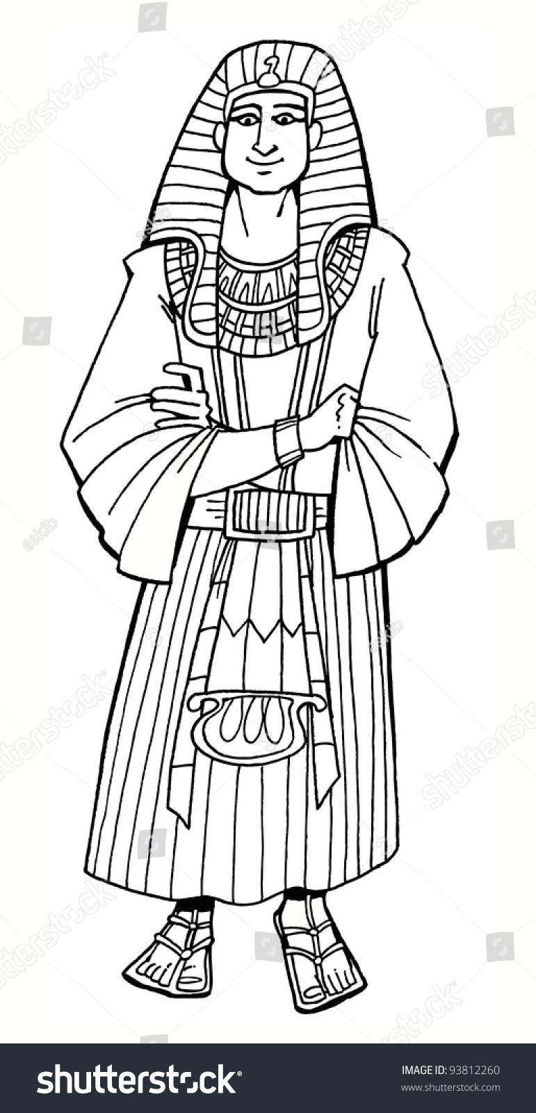 Bible Hero Patriarch Joseph Egyptian Ruler Stock Illustration 93812260