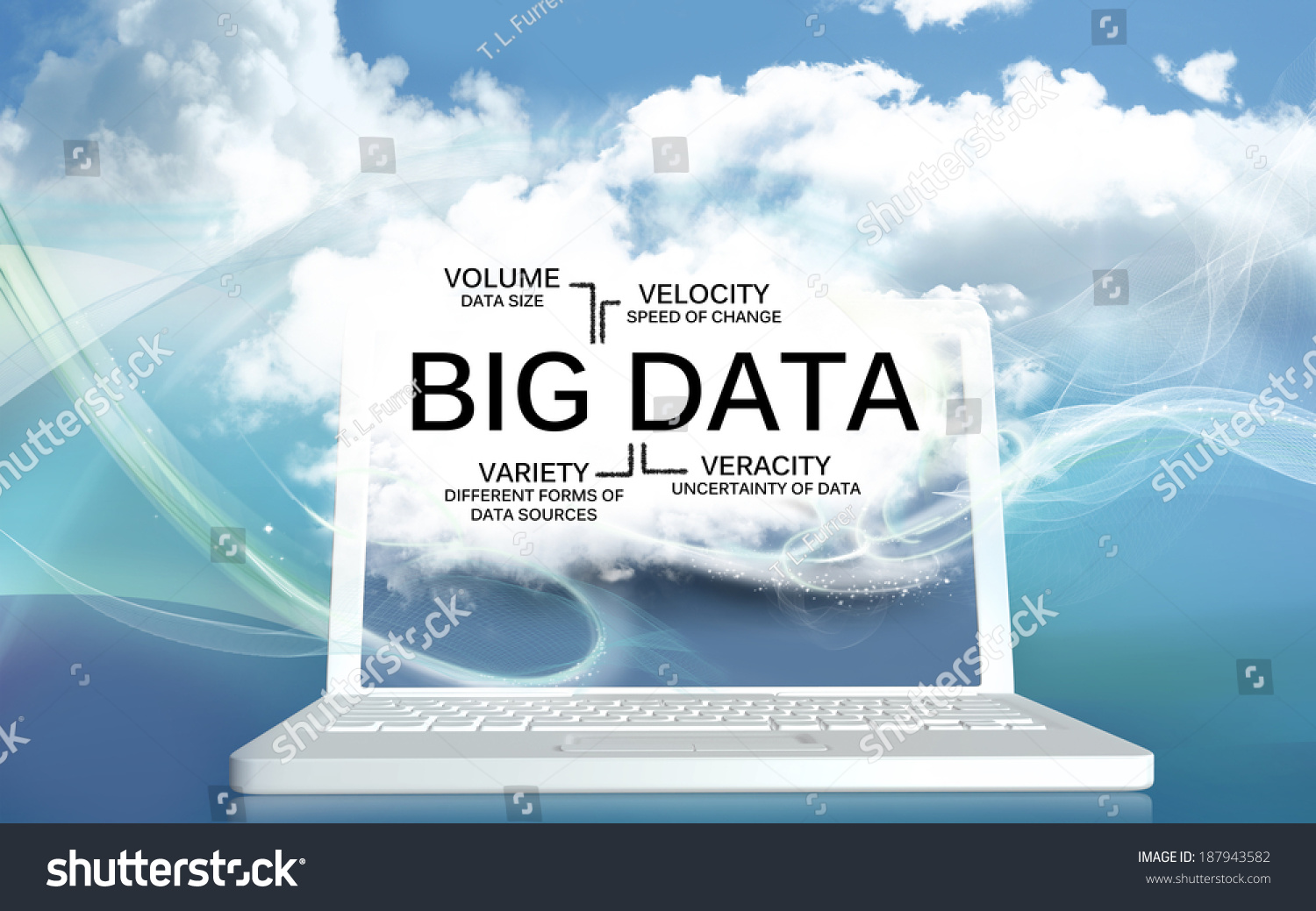 big-data-with-volume-velocity-variety-and-veracity-imagen-de-archivo