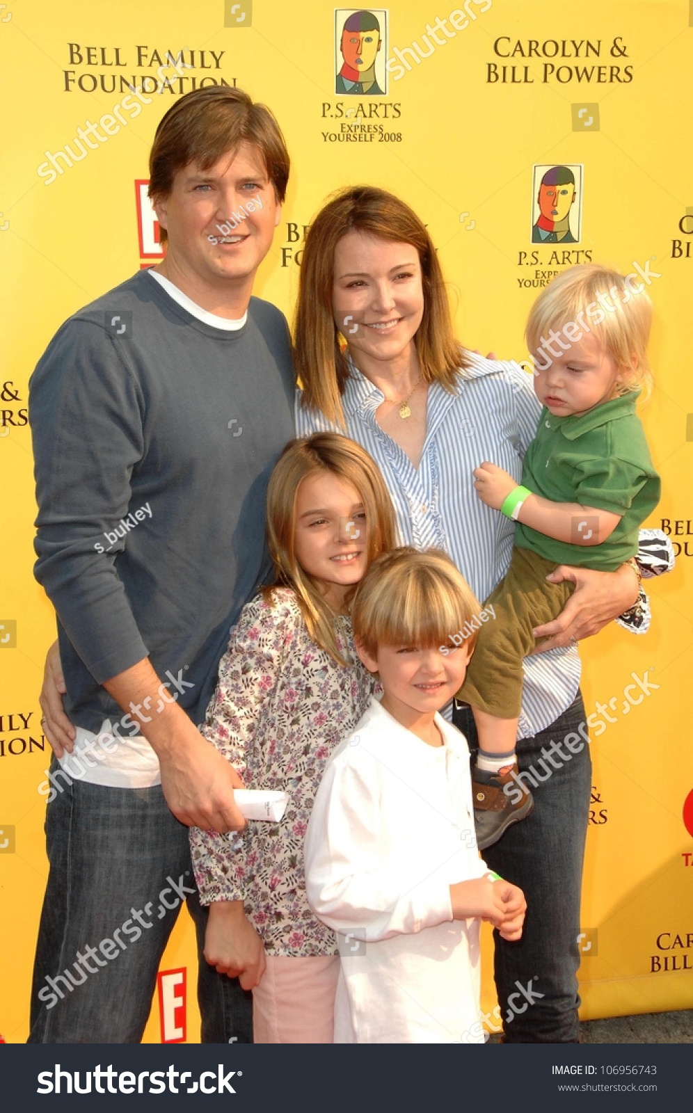 Bill Lawrence Christa Miller Family 11th Stock Photo 106956743