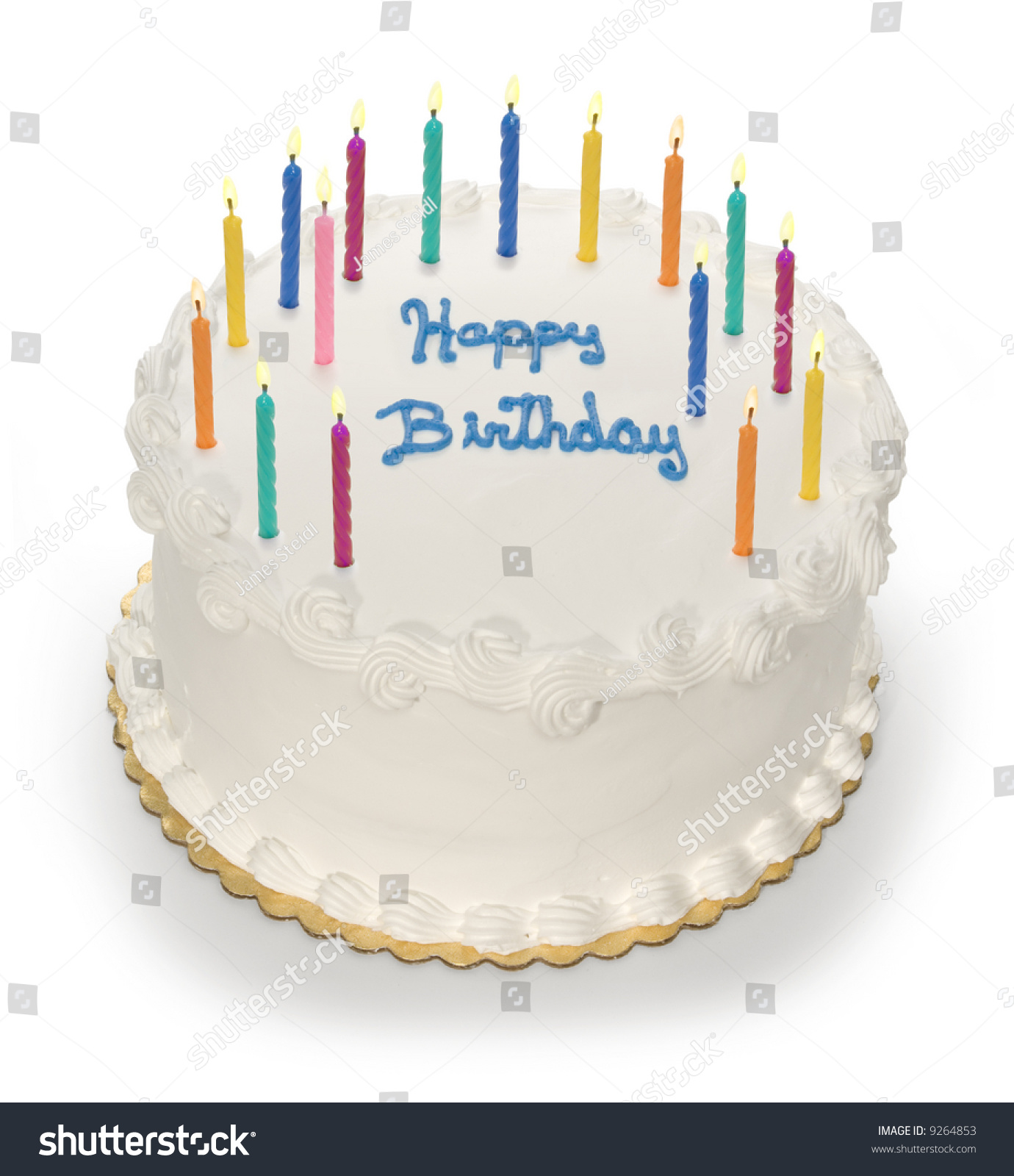 Birthday Cake Stock Photo 9264853 : Shutterstock