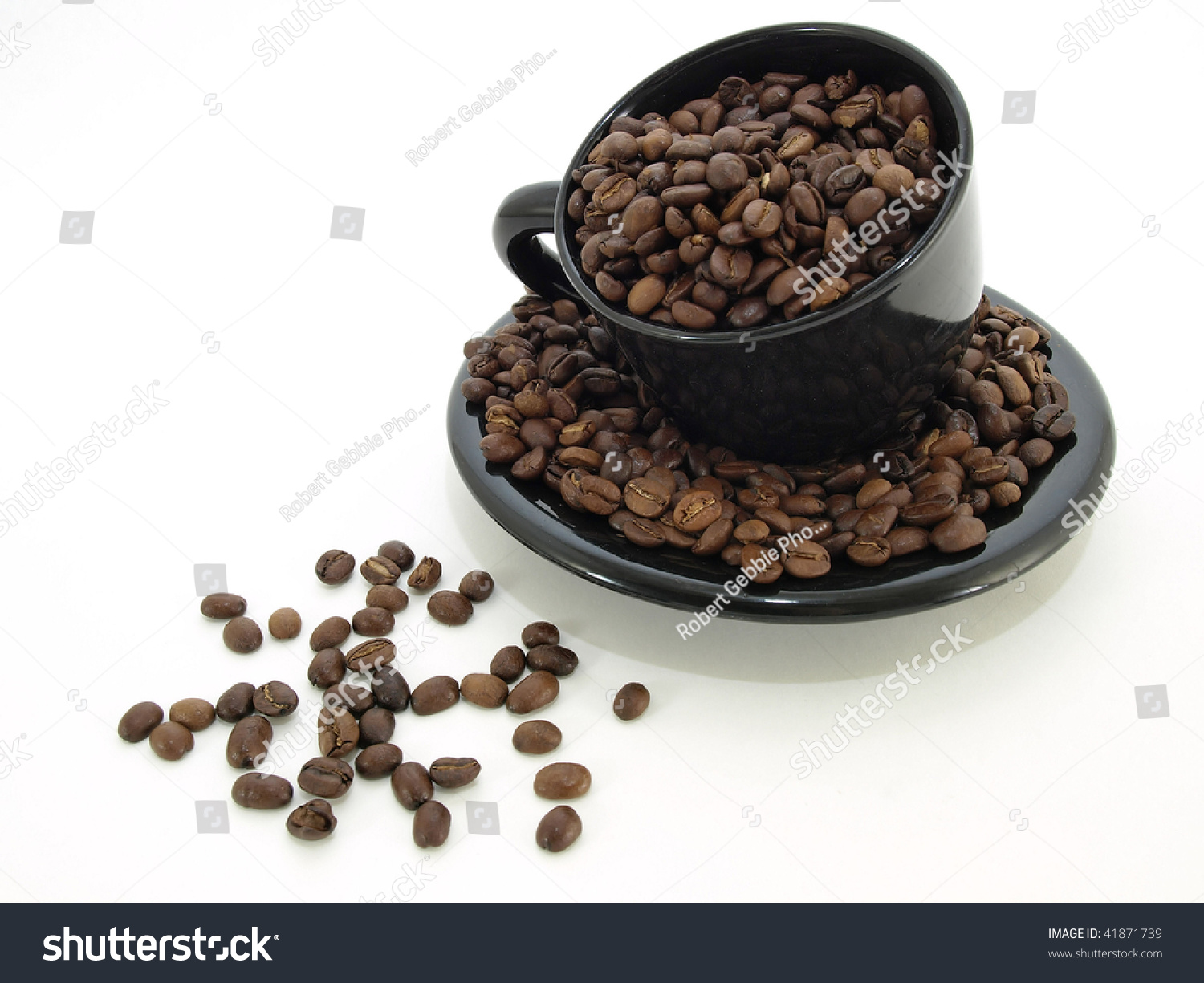 Black Coffee Bean Spill Stock Photo 41871739 Shutterstock