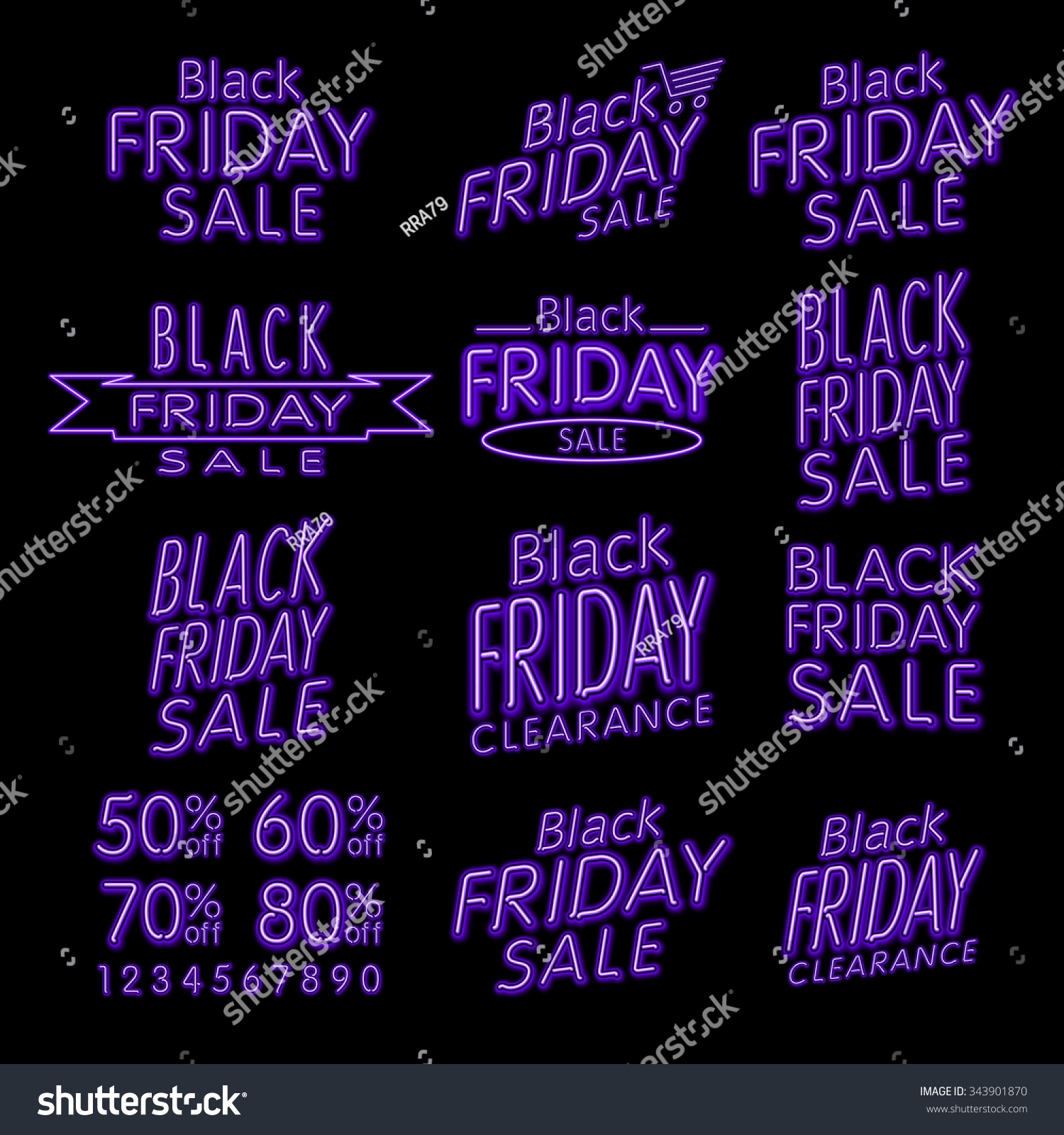 Black Friday Designs NEON Retro Style Elements Vintage Sale Clearance Set Black Friday retro light frame ART Black Friday Designs NEON Retro Style Elements Vintage Sale Clearance Set Black Friday retro light frame ART
