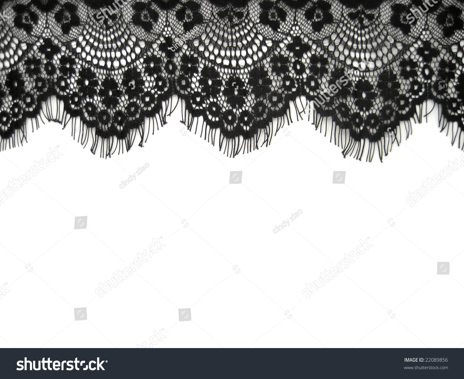 Black Lace On White Stock Photo 22089856 - Shutterstock