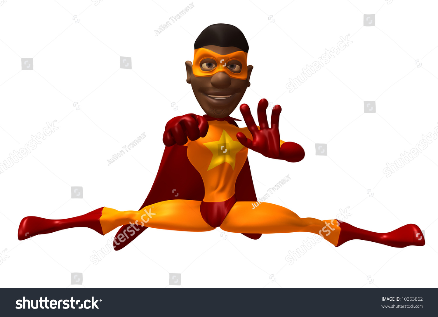 Black Superhero Stock Photo 10353862 : Shutterstock