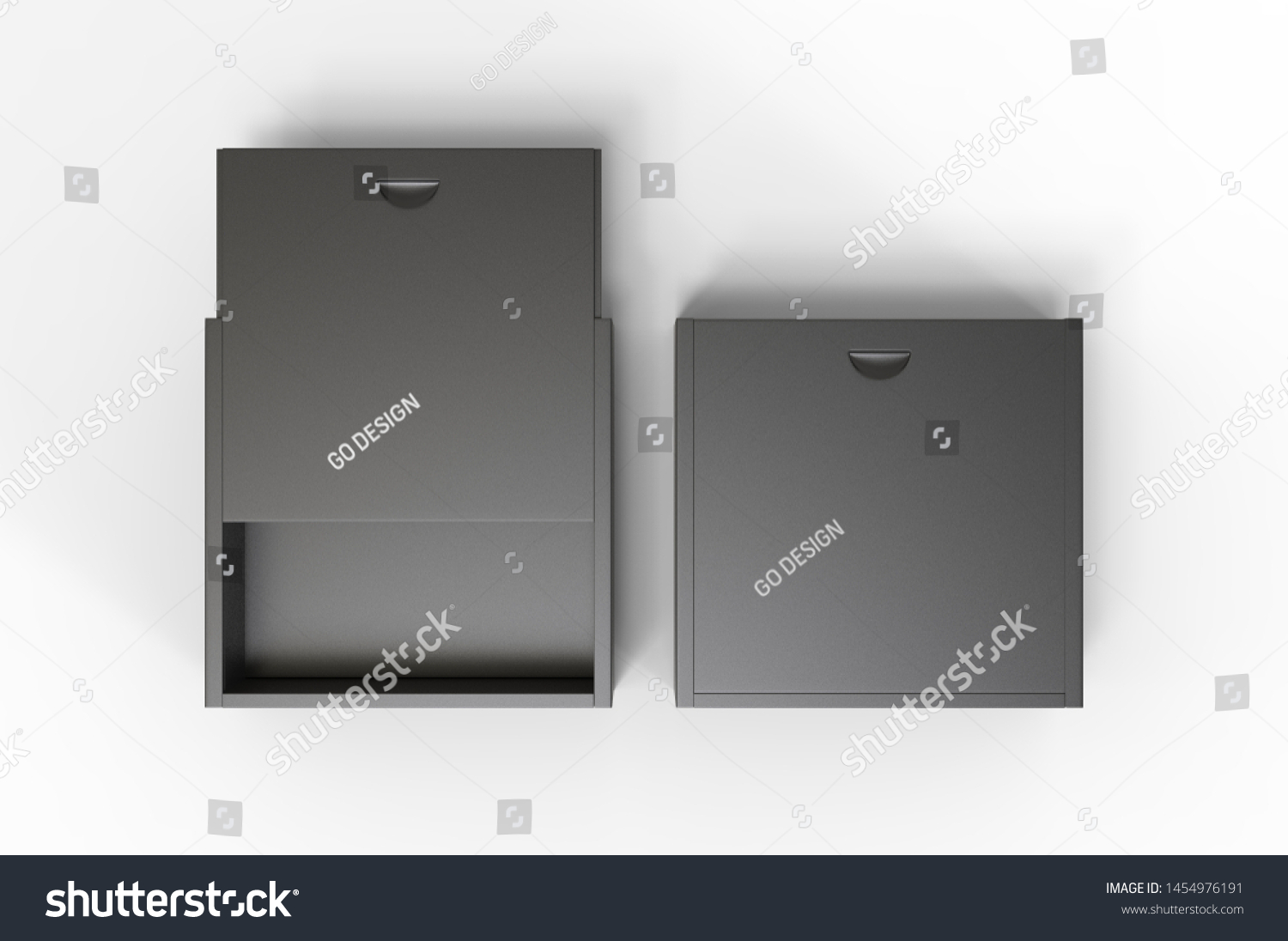 브랜딩용 슬라이딩 덮개가 있는 빈 나무 스톡 일러스트 1454976191 Shutterstock