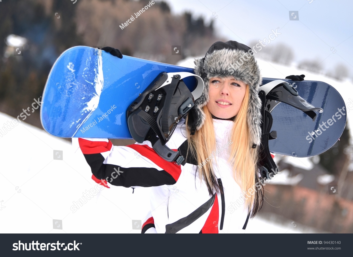 Blonde Snowboarder 19