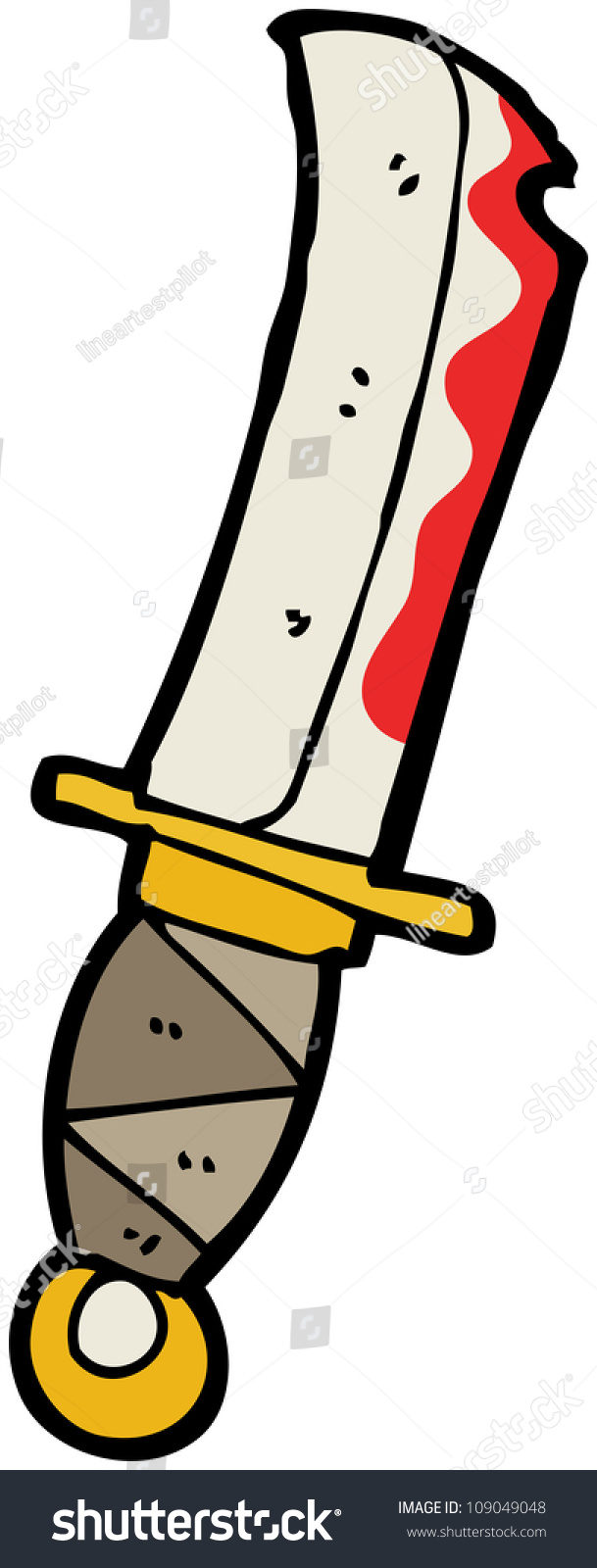 Bloody Knife Cartoon Stock Photo 109049048 : Shutterstock