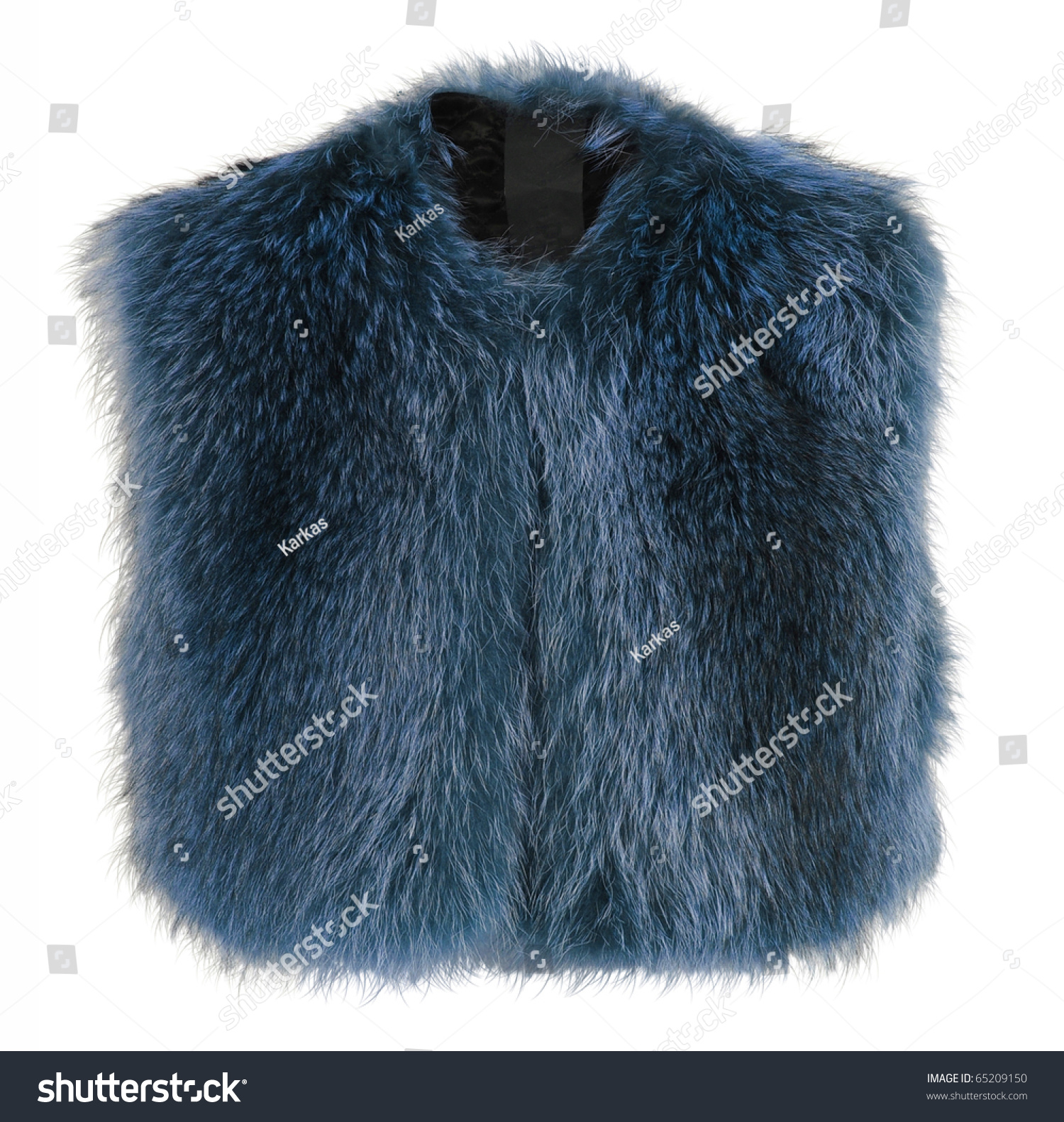 Blue Fur Coat Stock Photo 65209150 : Shutterstock