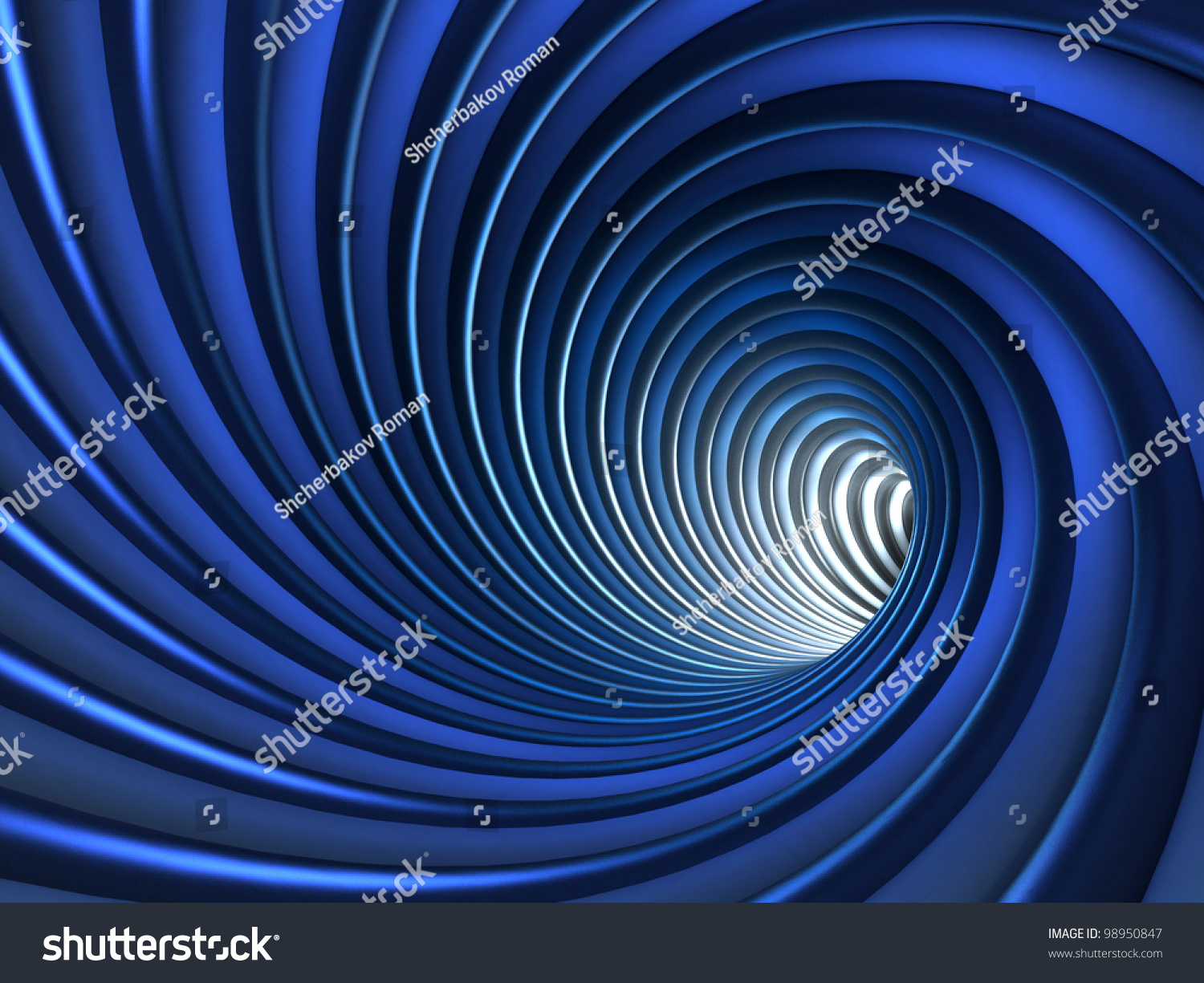 Blue Vortex Stock Photo 98950847 Shutterstock