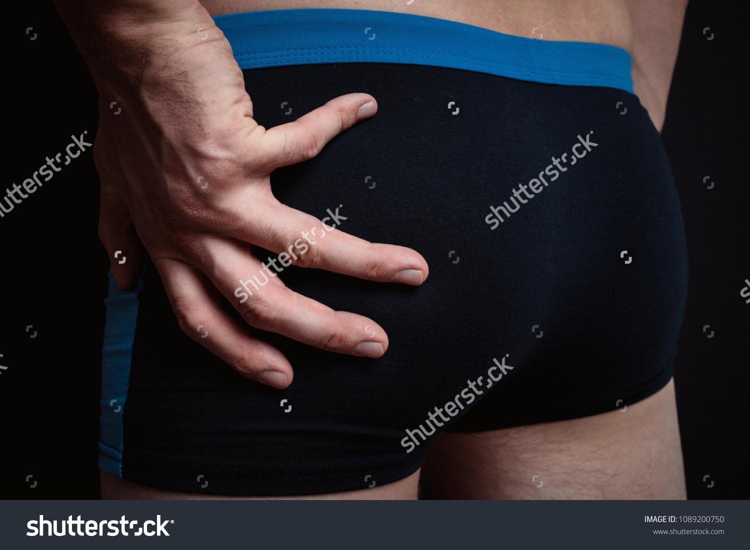 Body Parts Mens Ass Underwear Inflated Stock Photo Edit Now 1089200750