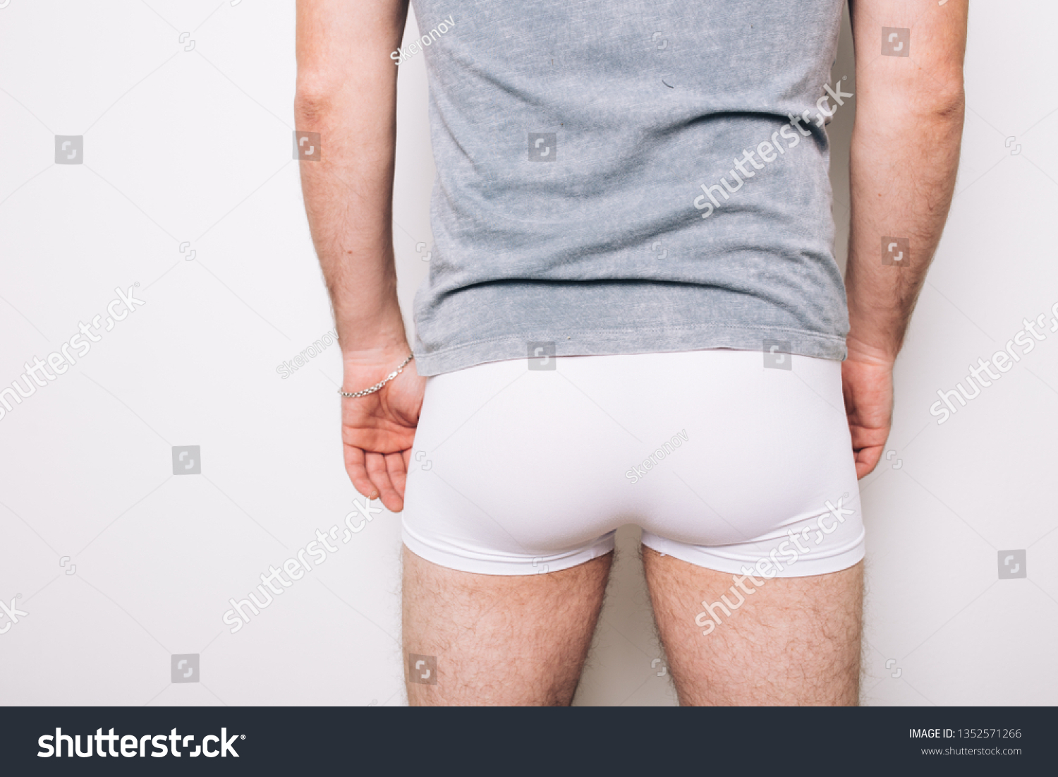 Body Parts Mens Ass Underwear Inflated Stock Photo Edit Now