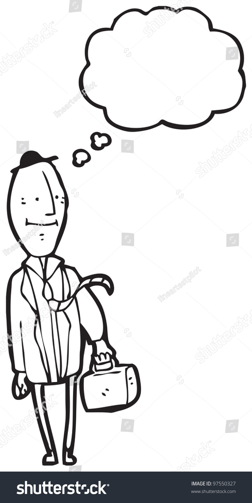 Boring Businessman Cartoon Stock Photo 97550327 : Shutterstock