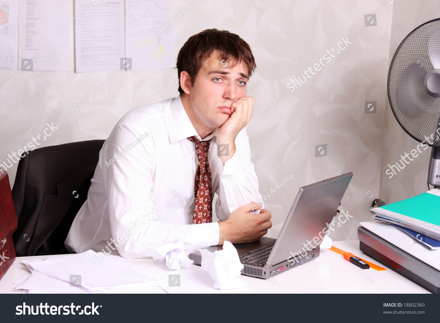 Boring Office Work Stock Photo 18802369 Shutterstock