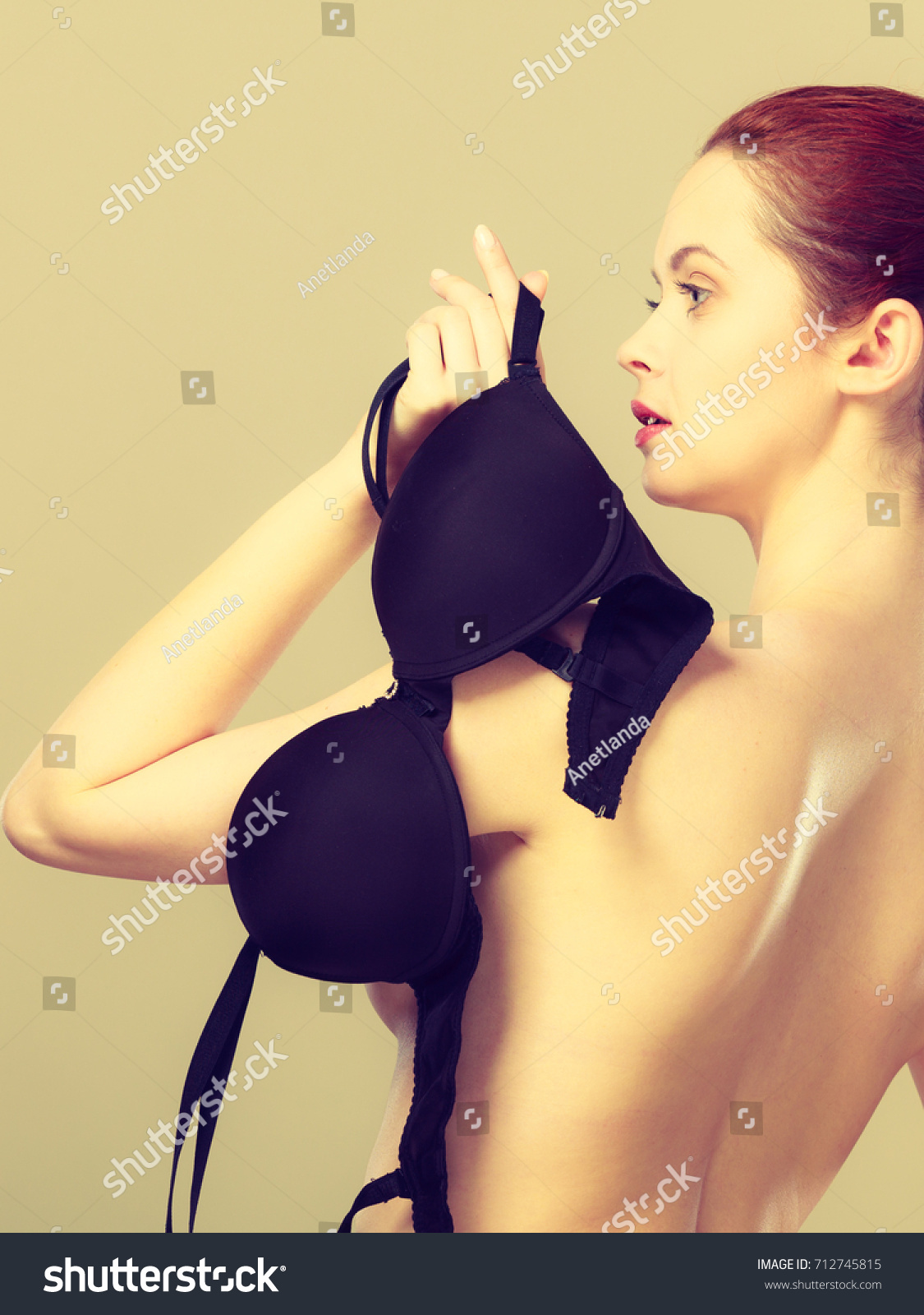 Bosom Concept Slim Attractive Naked Woman Stock Photo Edit Now