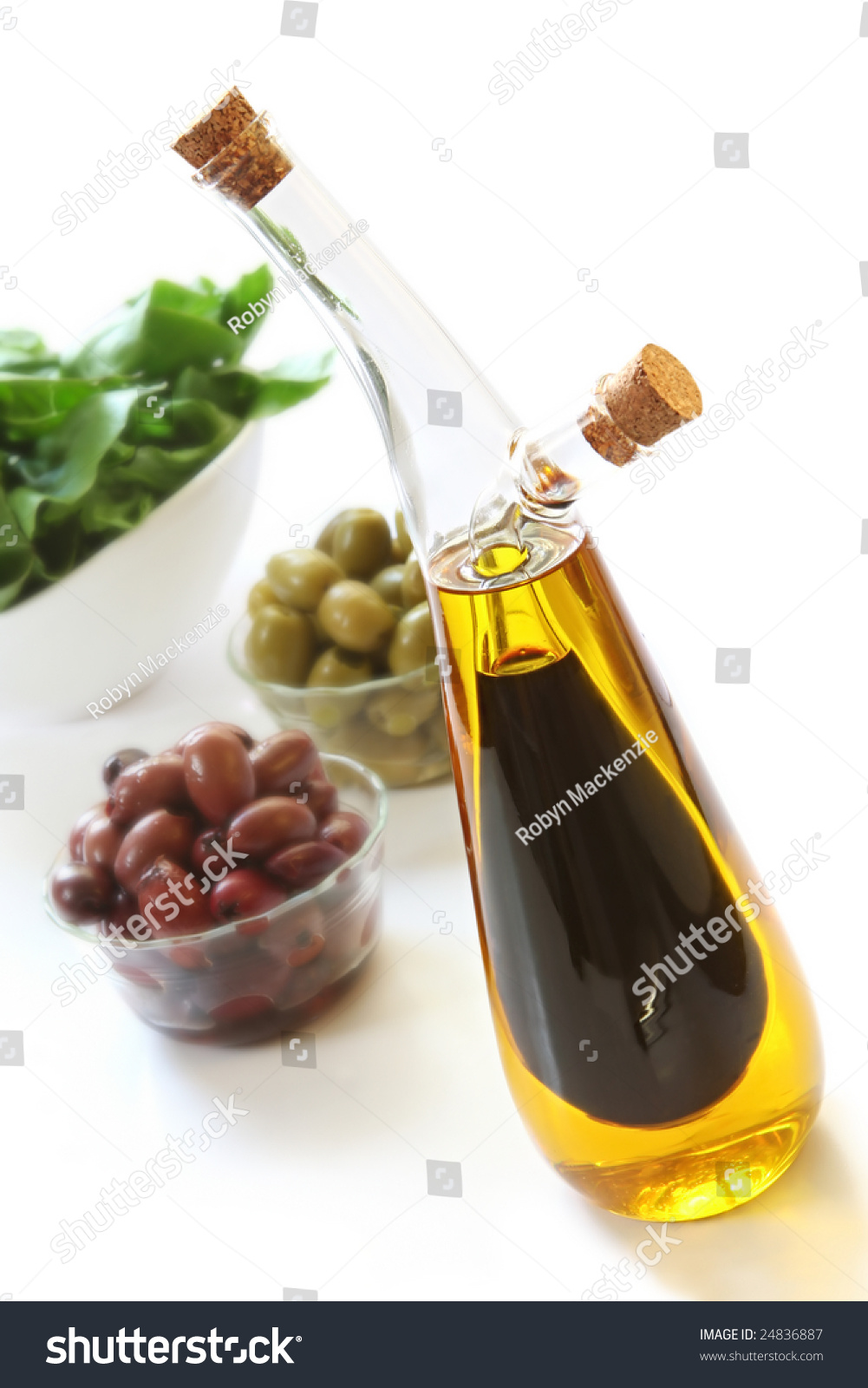 Bottle Olive Oil Balsamic Vinegar Olives Stock Photo Shutterstock