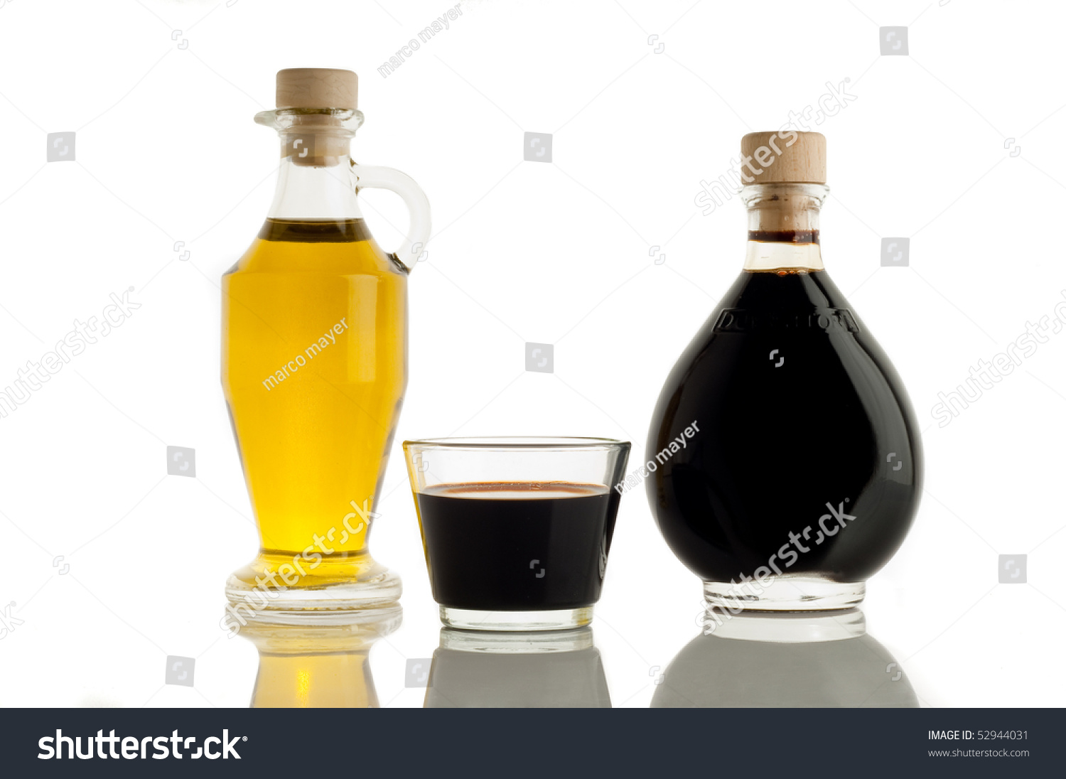 Bottle Of Olive Oil And Italian Balsamic Vinegar Stock Photo 52944031 ...