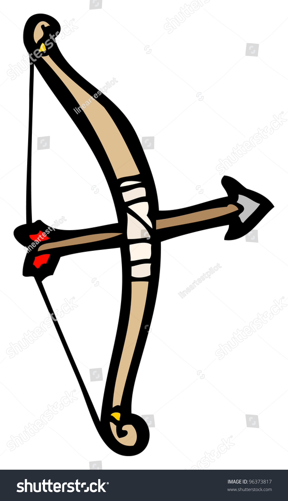 Bow And Arrow Cartoon Stock Photo 96373817 : Shutterstock