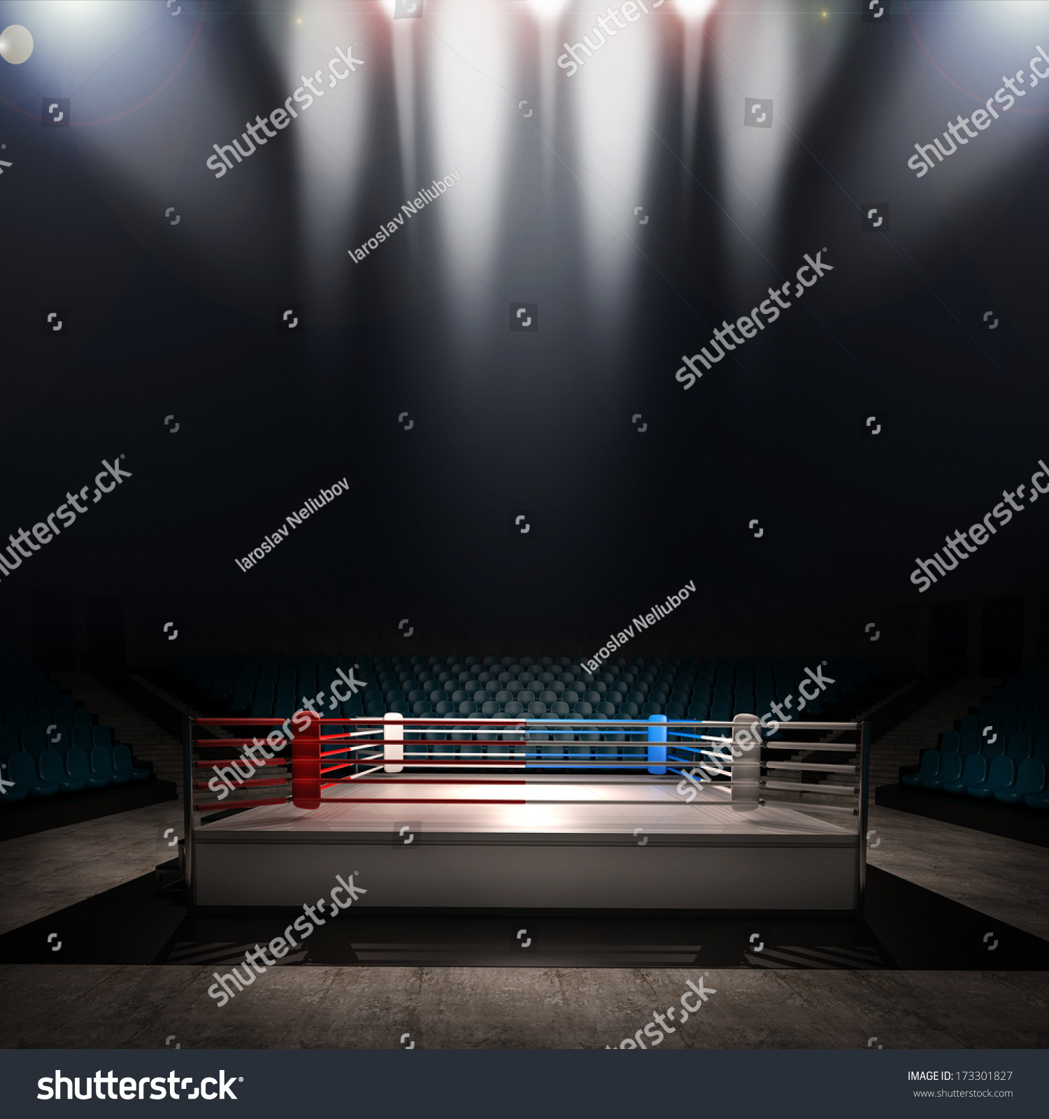 Boxing Ring. High Resolution 3d Render Stock Photo 173301827 : Shutterstock