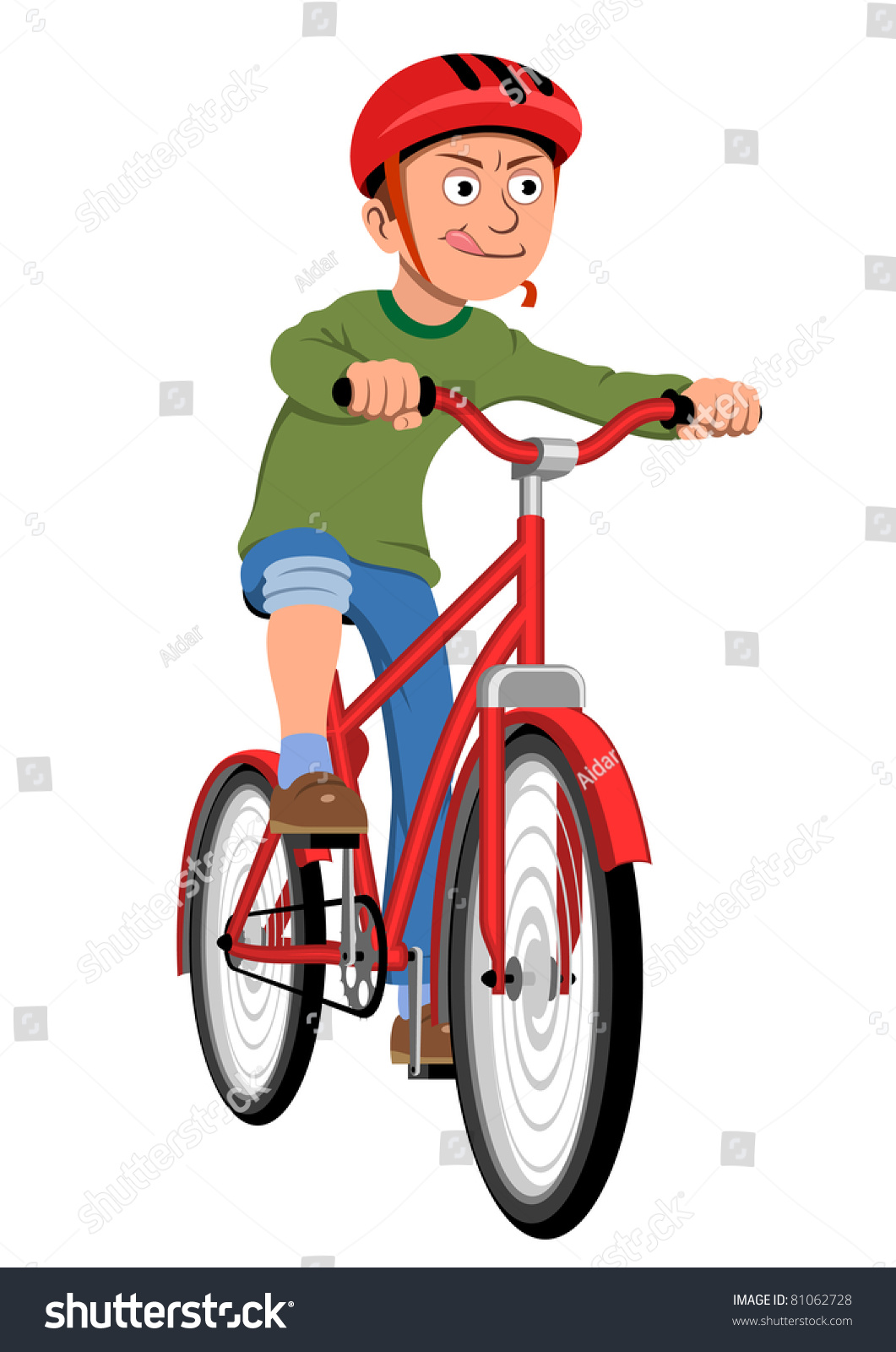boy riding a bike clipart - photo #39