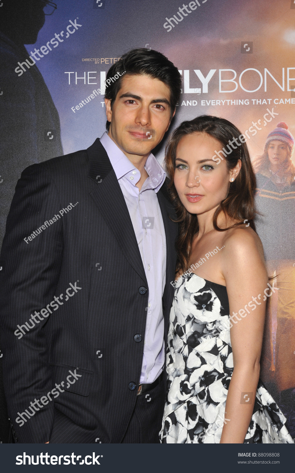 Brandon Routh & Wife Courtney Ford At The Los Angeles Premier Of "The Lovely Bones" At Grauman'S