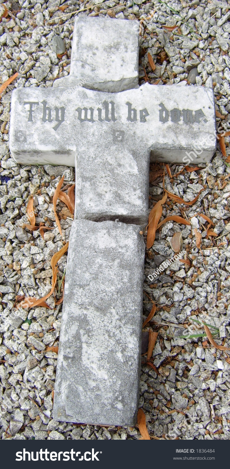 Broken Cross Stock Photo 1836484 : Shutterstock
