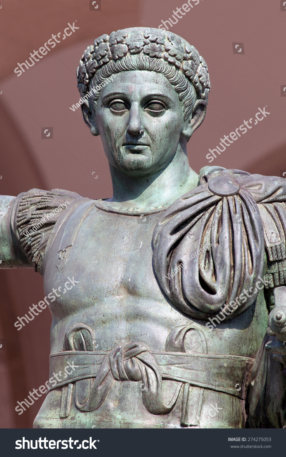 Bronze Statue Of The Roman Emperor Constantine Who Issued The Edict Of