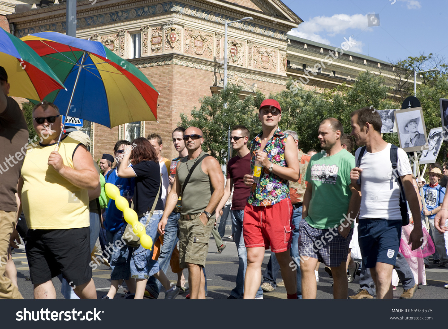 Budapest Hungary July Participants Of The Hungarian Gay Pride