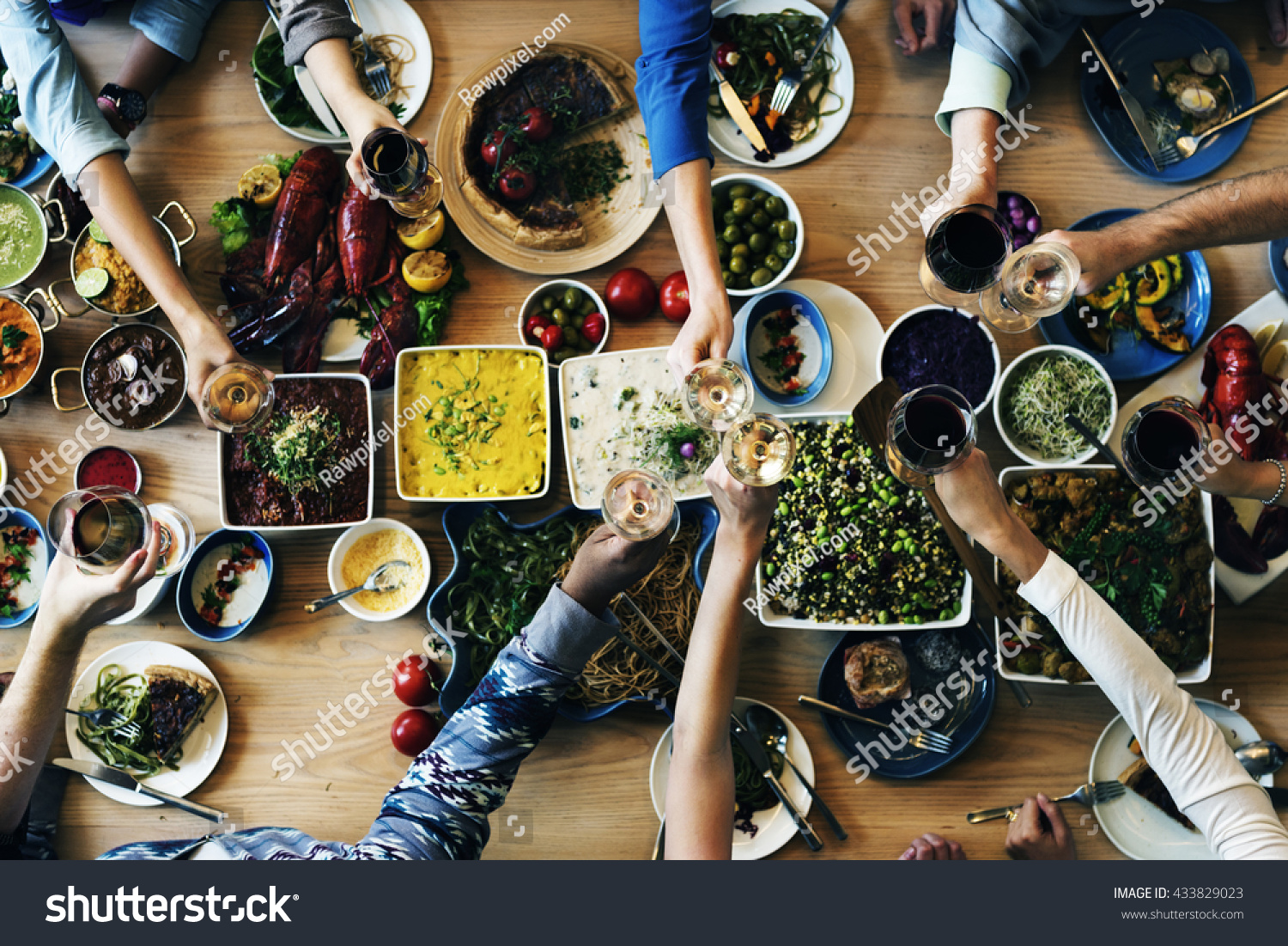 Buffet Eating Choice Dining Food Party People Concept Buffet Eating Choice Dining Food Party People Concept