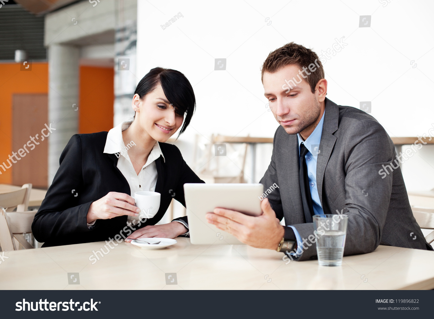 Business Meeting With Digital Tablet Stock Photo 119896822 : Shutterstock