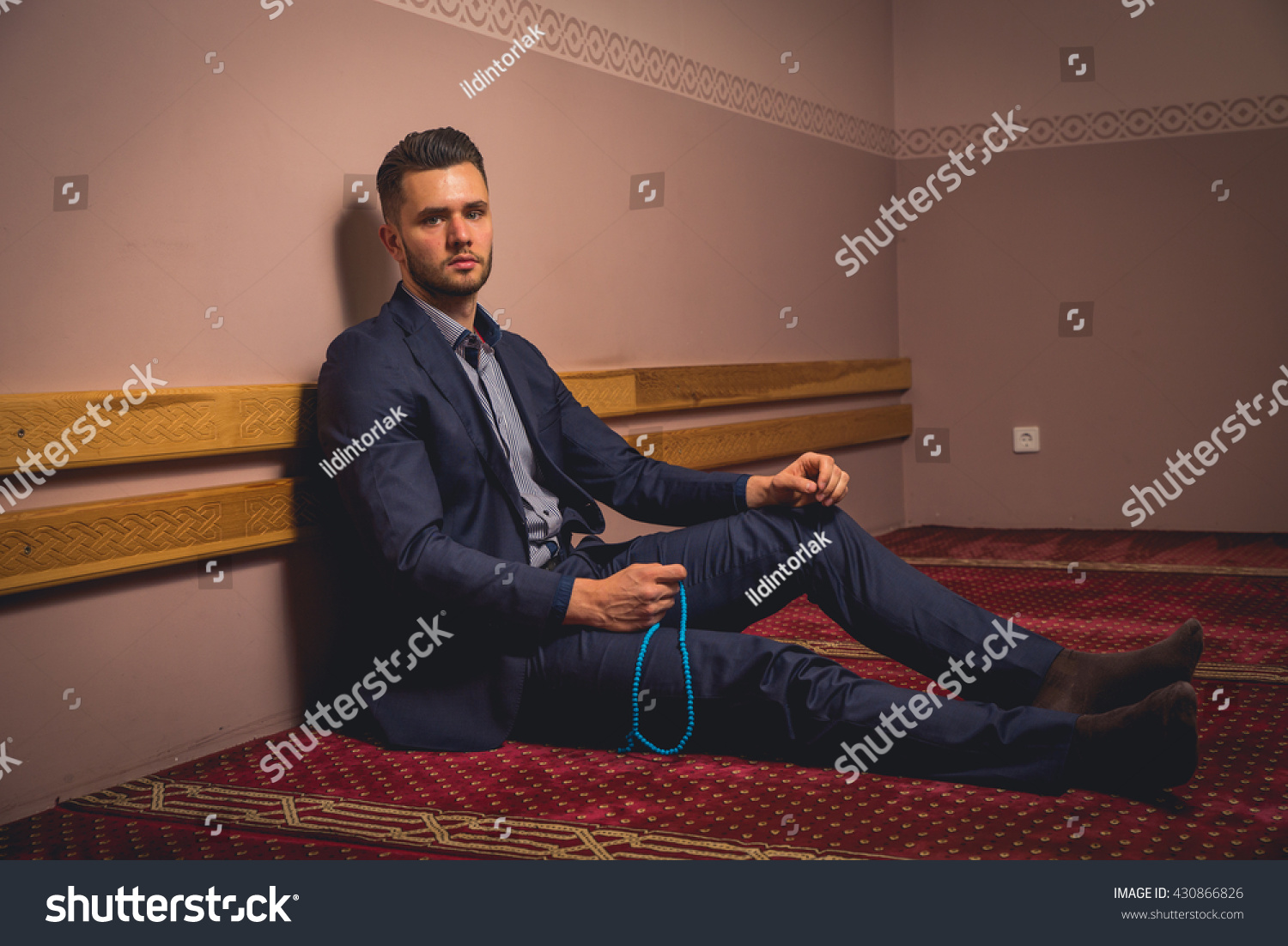business young muslim in mosque business young muslim in mosque