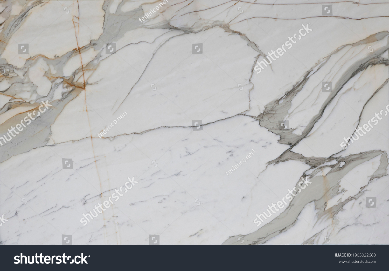 Calacatta Borghini Italian Marble Extracted Quarries Foto Stock