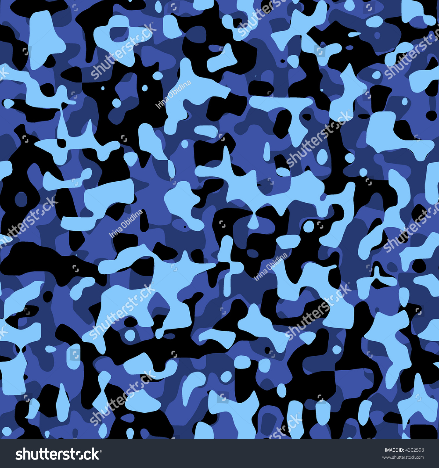 Camouflage Texture Sky Blue Stock Photo 4302598 : Shutterstock