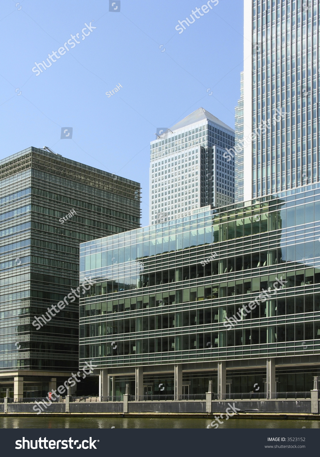 Canary Wharf - Newly Build, Modern Financial Center. Stock Photo ...