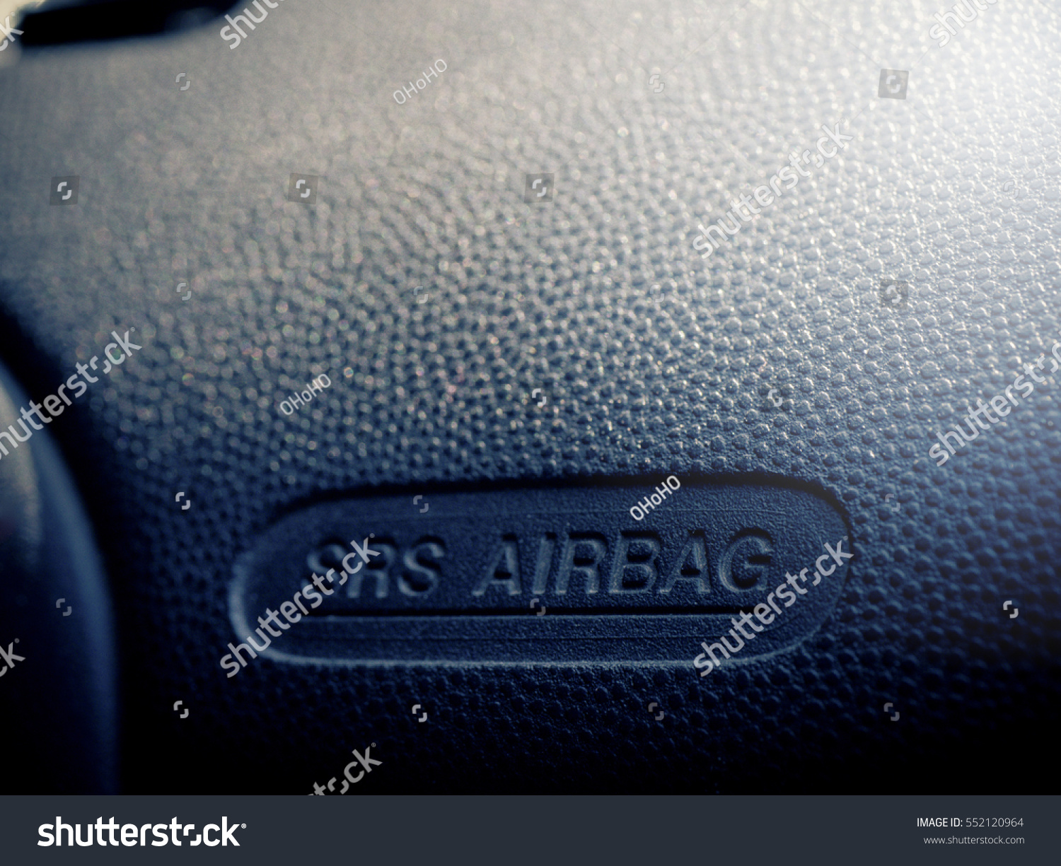 Car Air bag logo on the front seat panel Car Air bag logo on the front seat panel