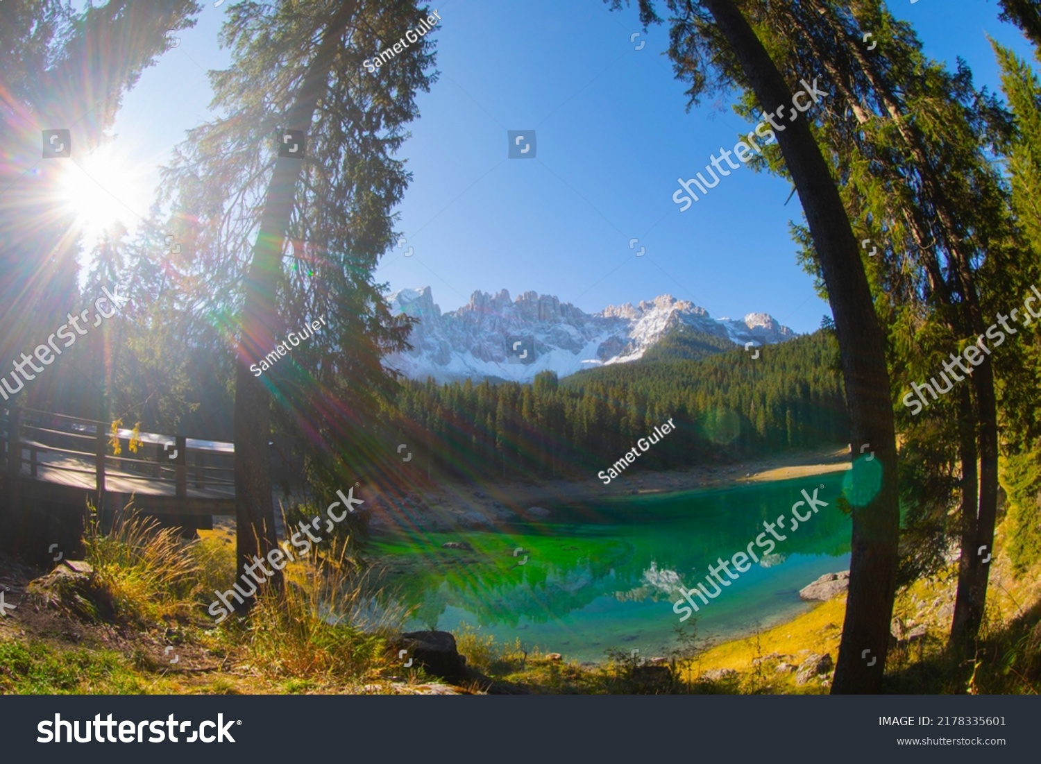 Carezza Lake Lago Di Carezza Karersee Stock Photo Shutterstock