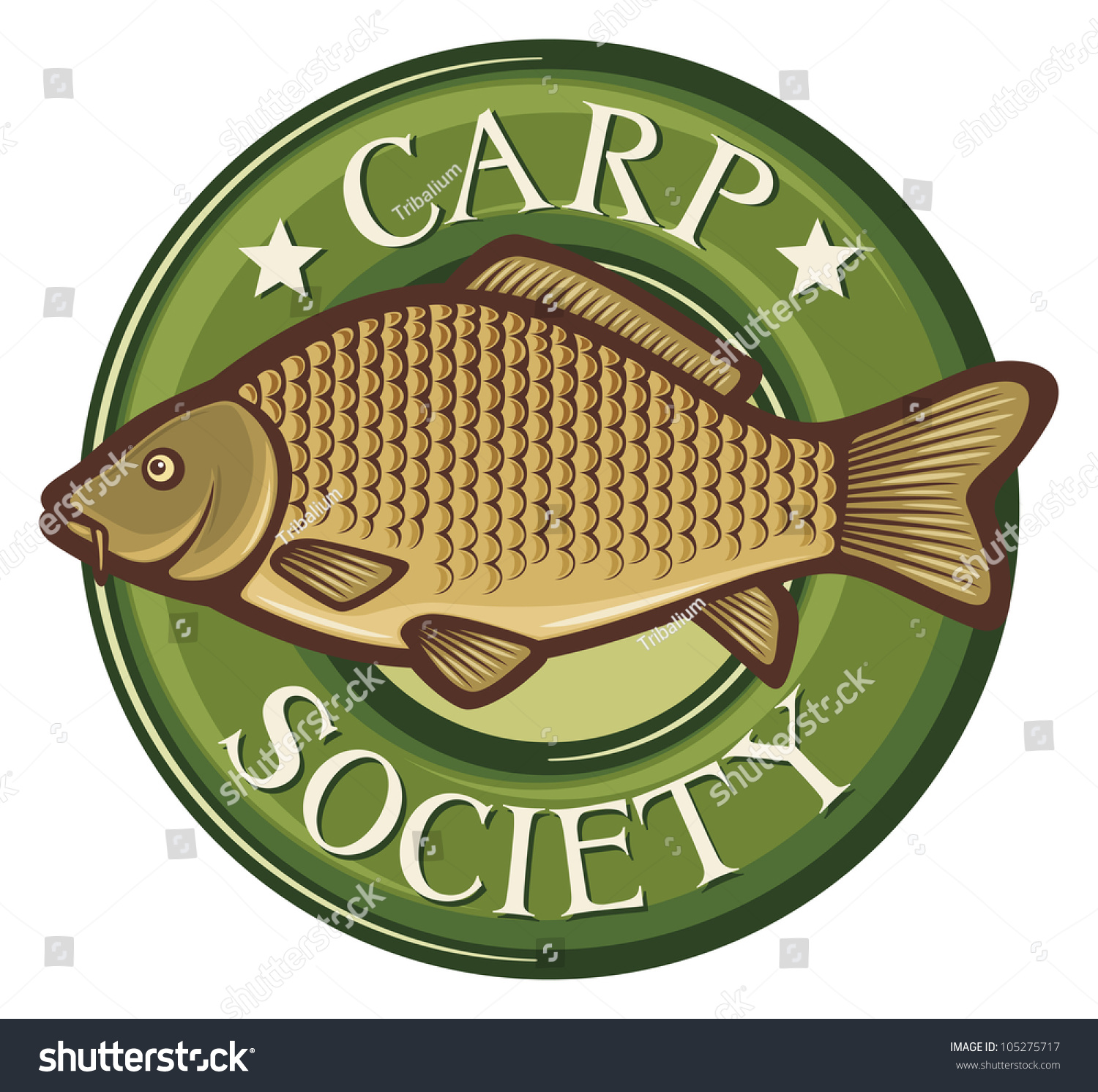 Carp Society Symbol Stock Photo 105275717 : Shutterstock