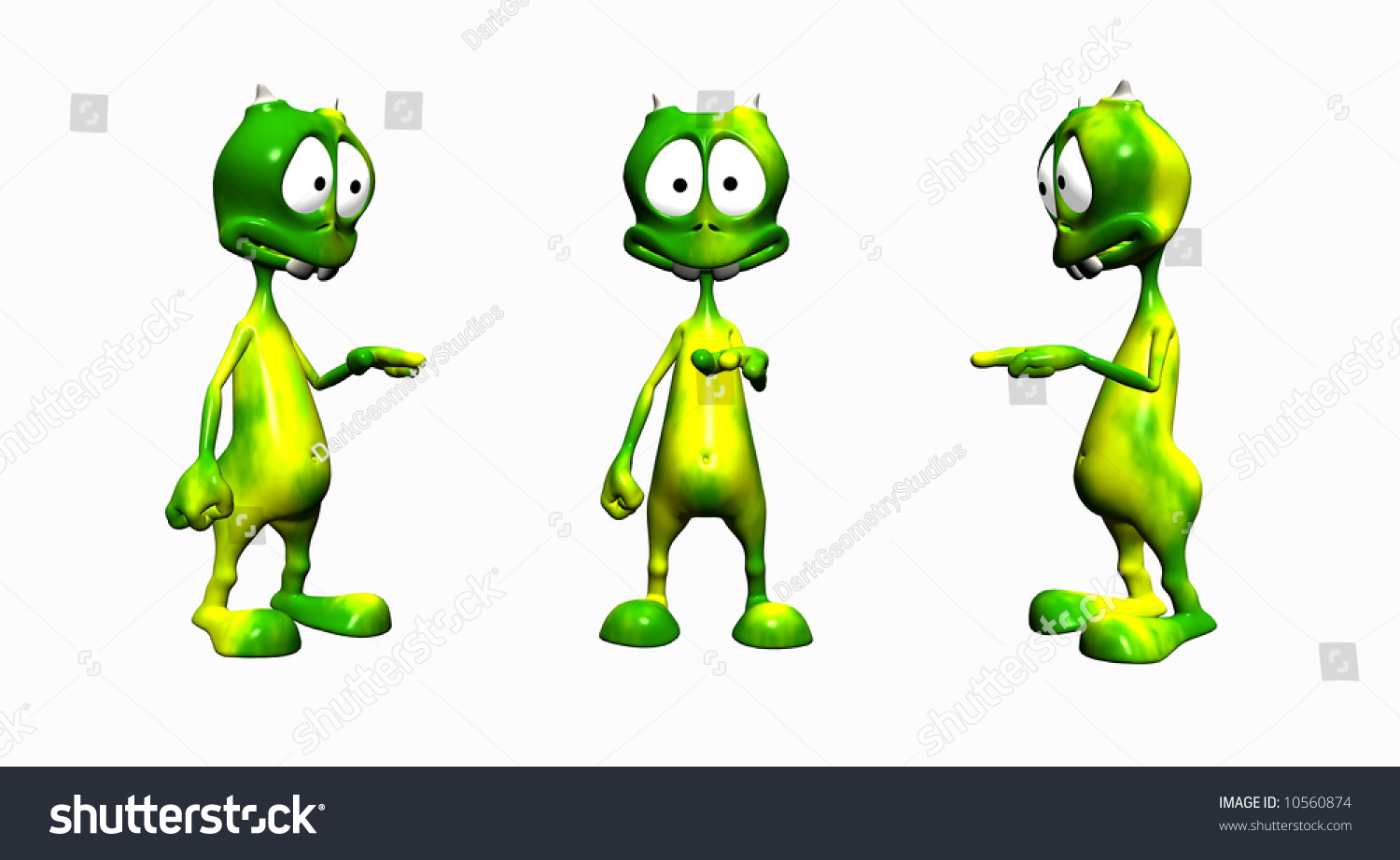 Cartoon Alien Stock Photo 10560874 : Shutterstock