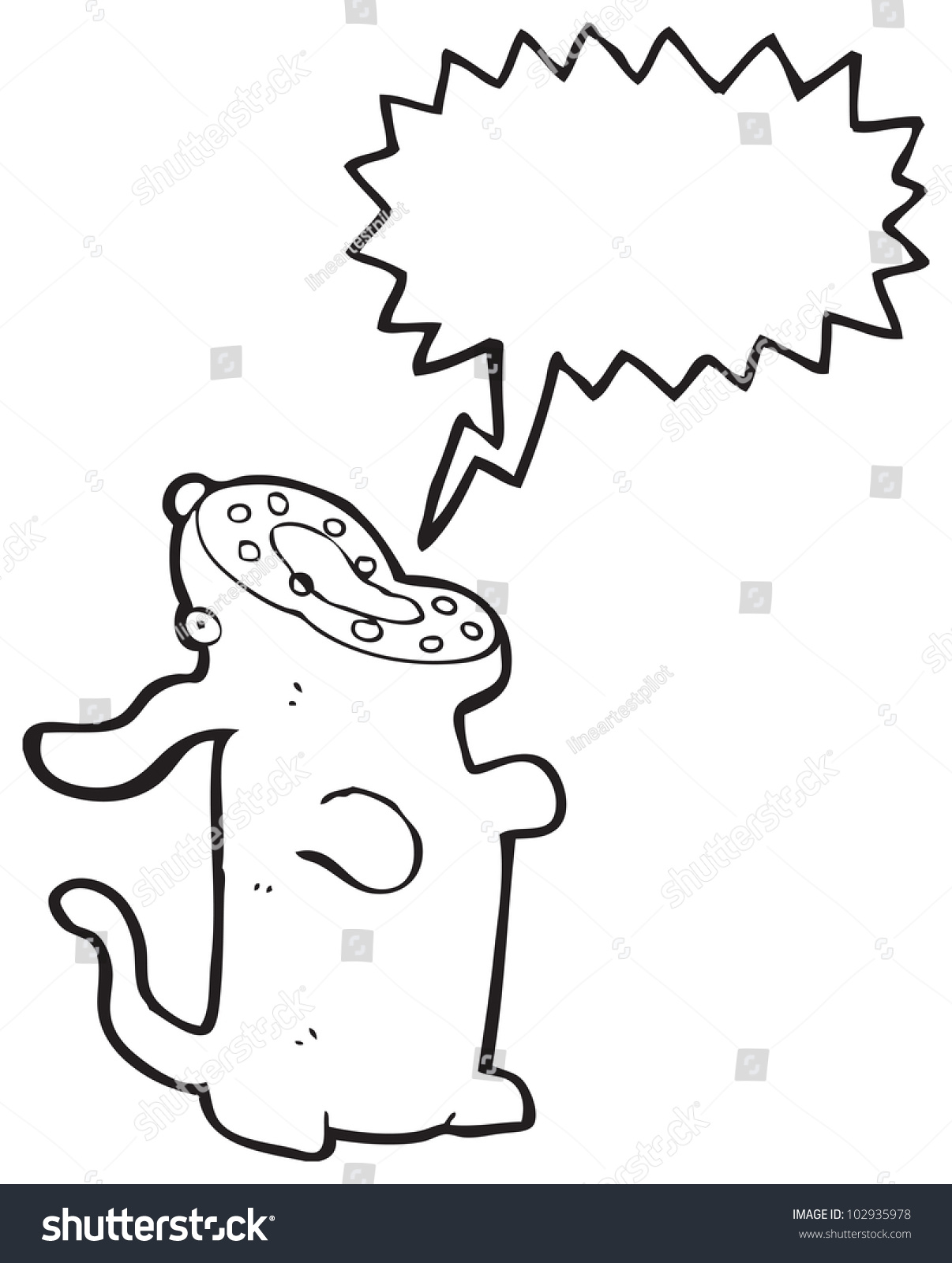 Cartoon Barking Dog Stock Photo 102935978 : Shutterstock