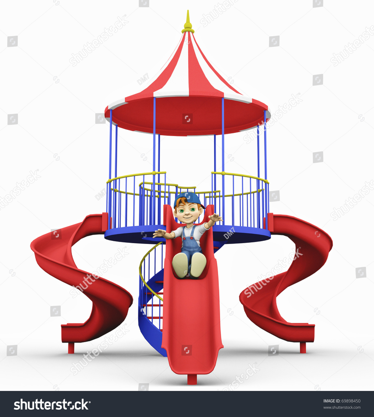 Cartoon Boy - Playground Stock Photo 69898450 : Shutterstock
