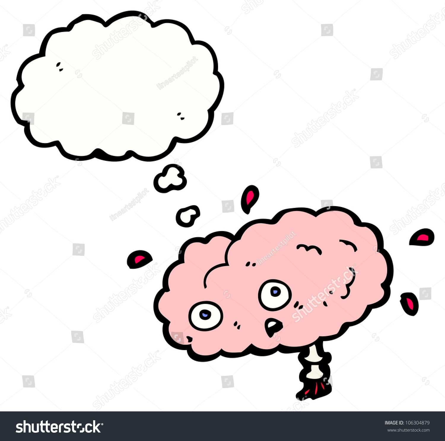 Cartoon Brain Stock Photo 106304879 : Shutterstock