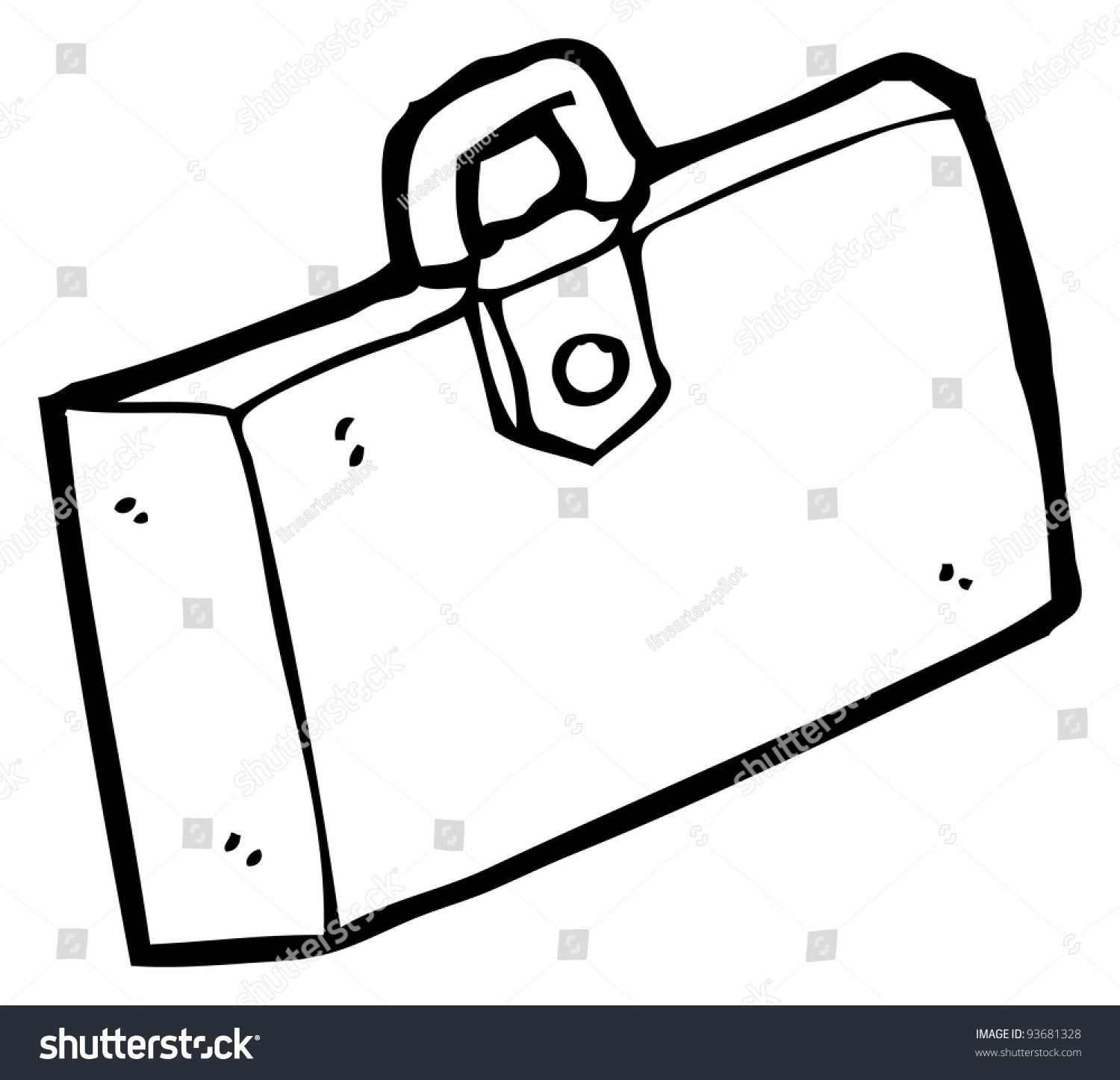 Cartoon Briefcase Raster Version Stock Illustration 93681328 - Shutterstock