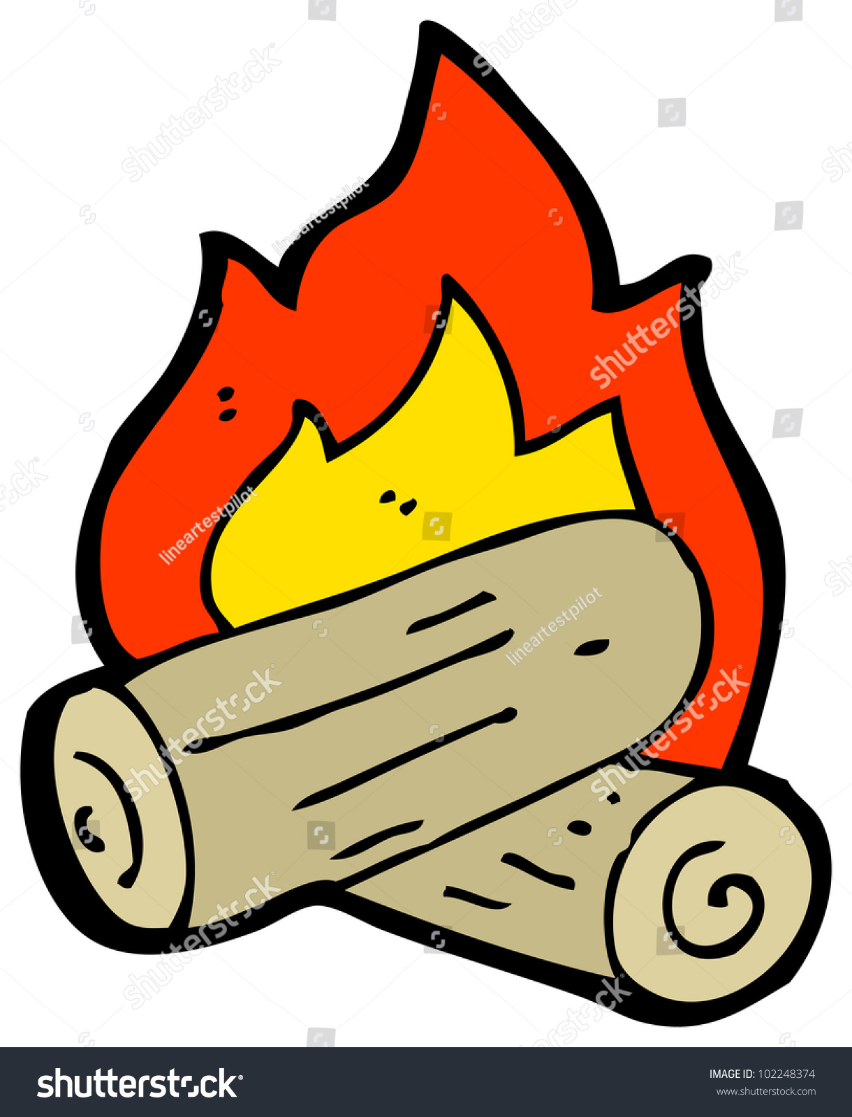 Cartoon Campfire Stock Photo 102248374 : Shutterstock