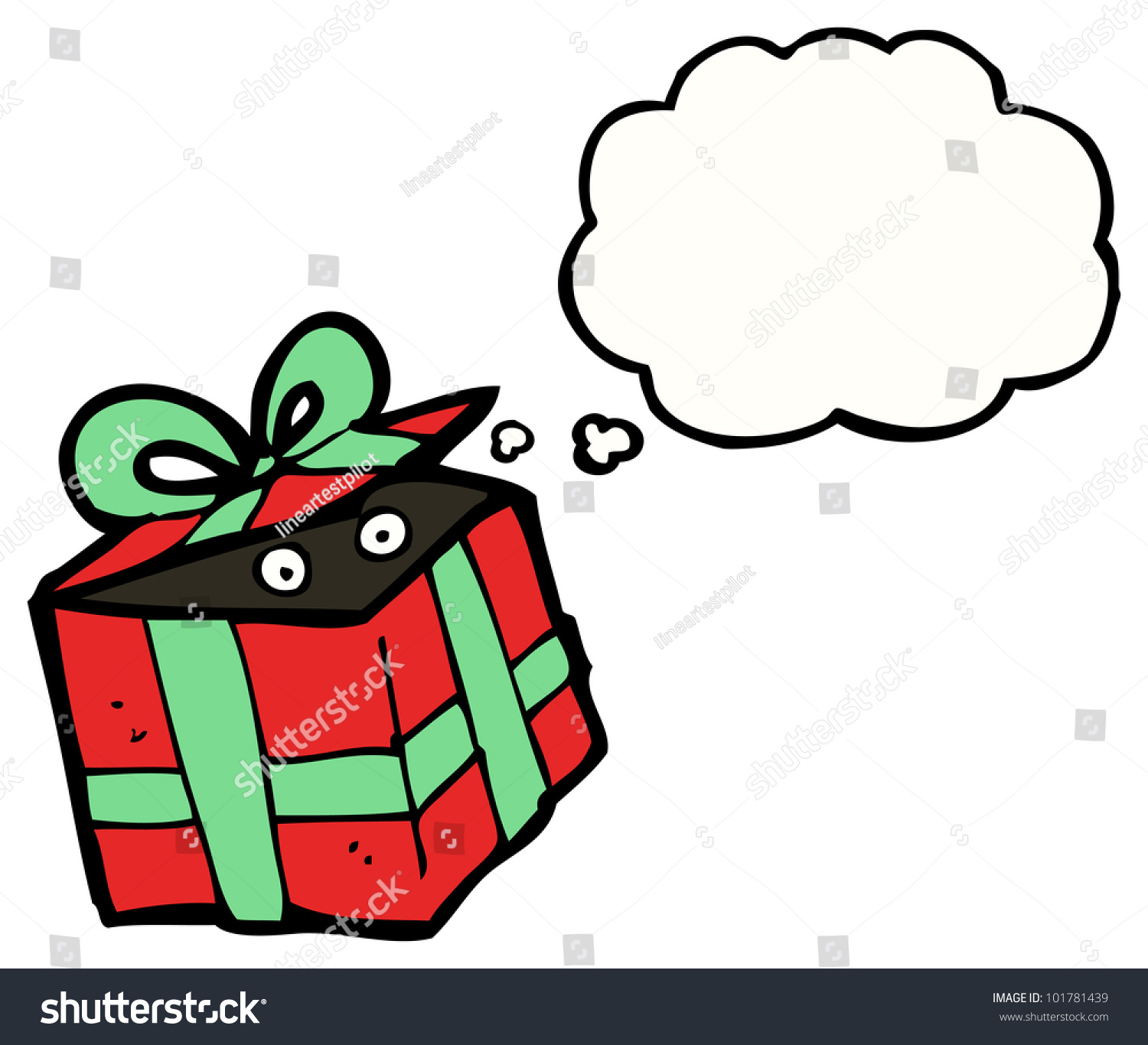 Cartoon Christmas Present Stock Photo 101781439 : Shutterstock