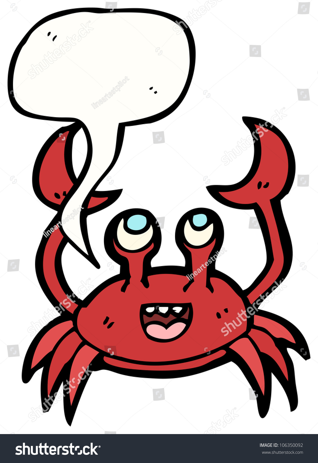 Cartoon Crab Stock Photo 106350092 : Shutterstock