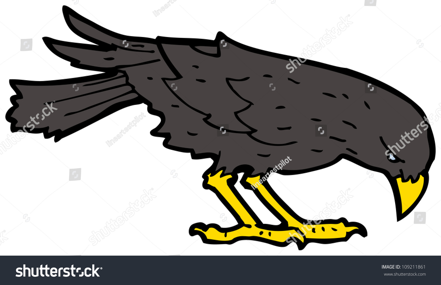Cartoon Crow Stock Photo 109211861 : Shutterstock